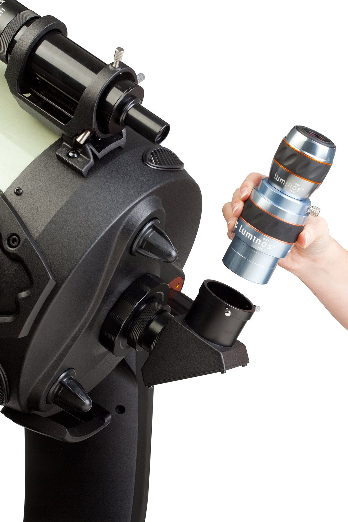 Celestron 93436 Luminous 2 Inch 2.5X Barlow Lens (Silver)