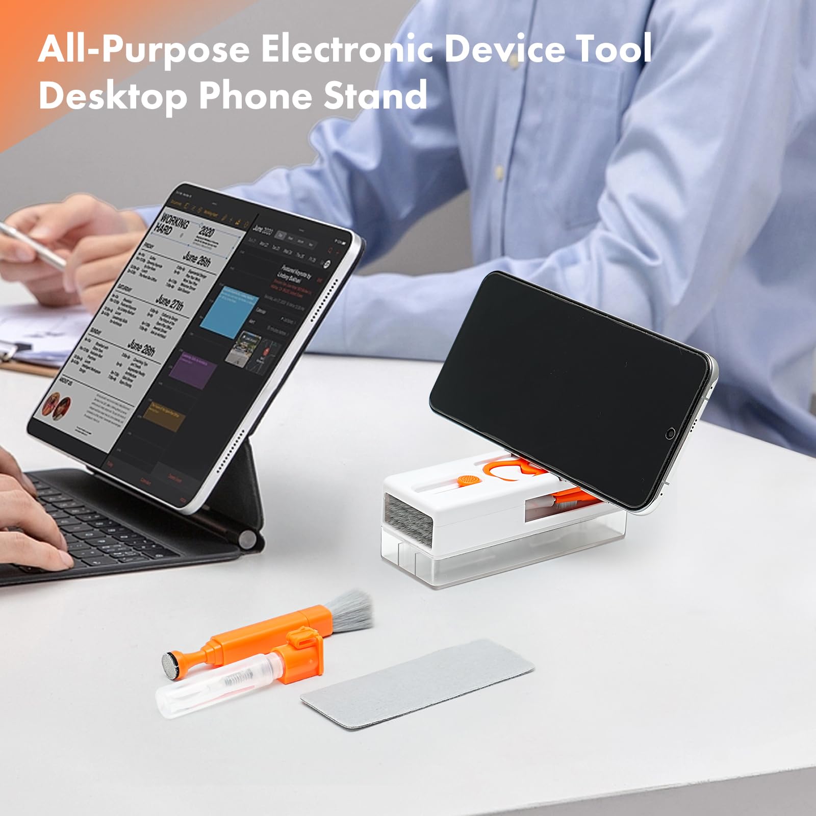 11 In 1 Keyboard Cleaning Kit, Laptop Cleaning Kit Keyboard Brush Cleaner Electronics Cleaner For Cell Phone/Earbuds/Camera Lens