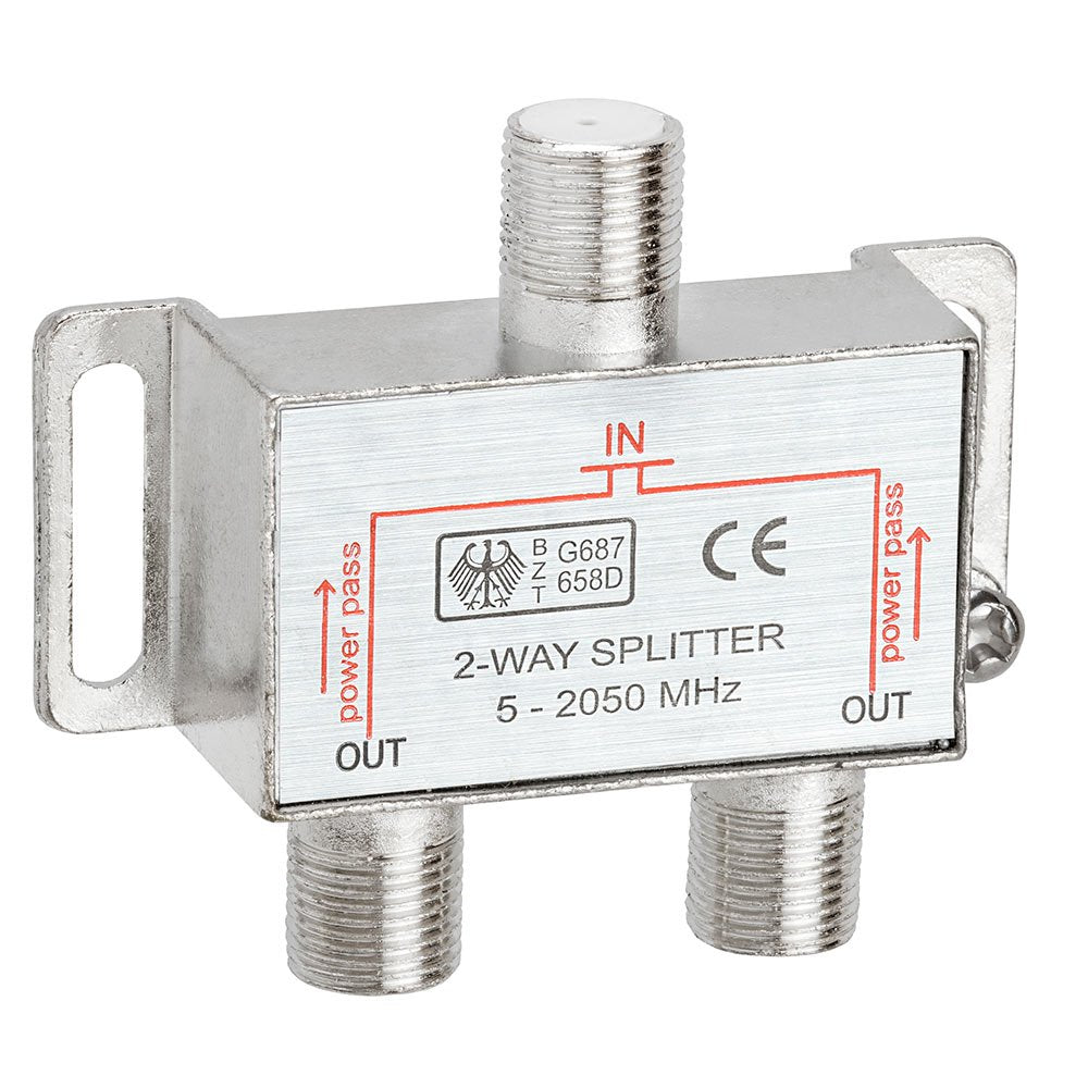2-Way Splitter 5-2050MHz F-Type