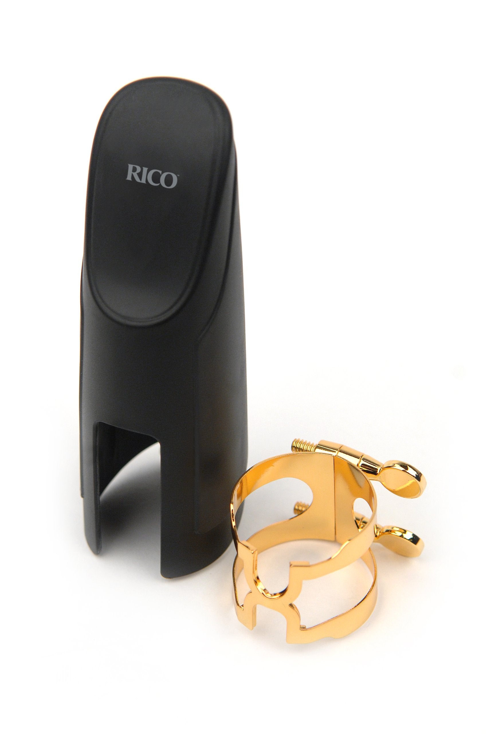 DAddario H-Ligature & Cap, Baritone Sax for Selmer-style Mouthpieces, Gold-plated (HBS2G)