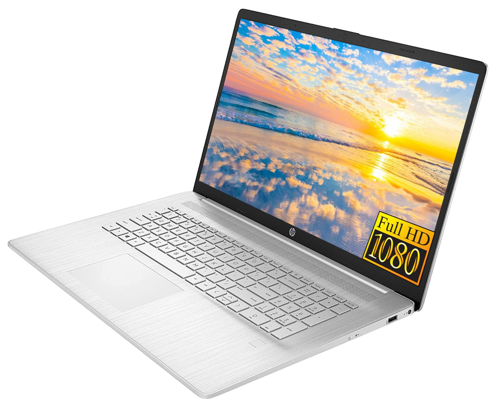 Hp Laptop 17 Inch For Business And Students, 17.3'' Fhd Display, Amd Ryzen 5 5500U(Beat I7-11370H), 32Gb Ram, 2Tb Nvme Ssd, Fing