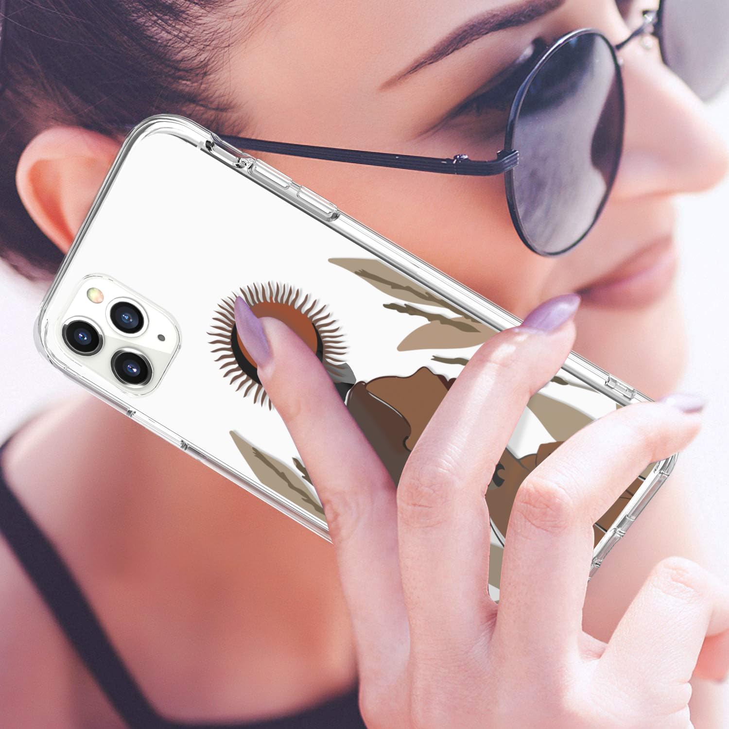 Luhouri Designed For Iphone 11 Pro Max Case With Screen Protector   Slim Fit, Sturdy Clear Acrylic Cover For Women And Girls   P