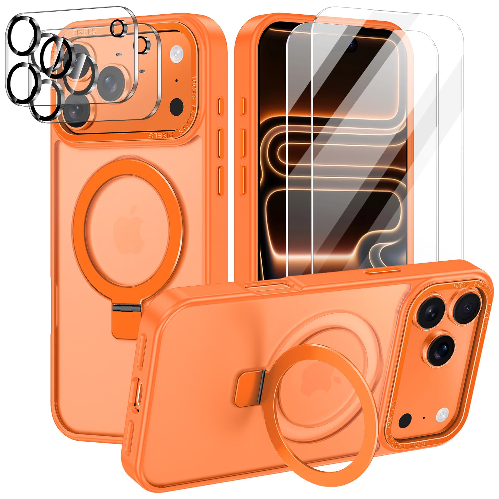Lamcase for iPhone 17 Pro Max Case,with Magnetic Invisible Stand [Military Drop Protection] [Compatible with MagSafe] Shockproof