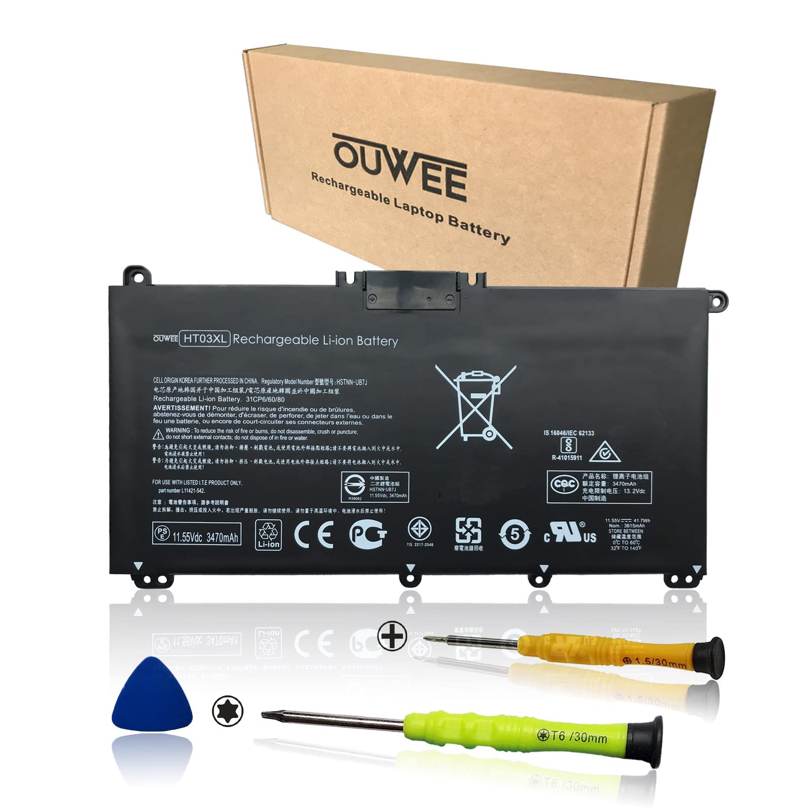 Ht03Xl Battery For Hp Laptop Battery L11119 855 Hp Battery For Hp Pavilion 15 Da 15 Db 15 Dw 15 Cs 15 Dy 17 By 17 Ca 14 Ce 14 Cf