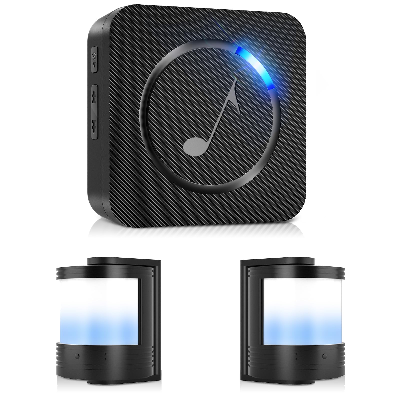 Wireless Motion Sensor Mini Size   Motion Detector Alarm Chimes Door Sensor With Led Light 500 Ft Range Commercial Door Entry Al