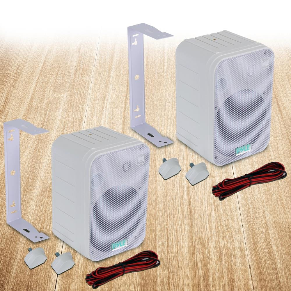 Pyle 2 Way Speaker System Pair   500W Peak Power 6.5 Inch Passive Weatherproof Wall / Ceiling Mounted   Heavy Duty Universal Mou