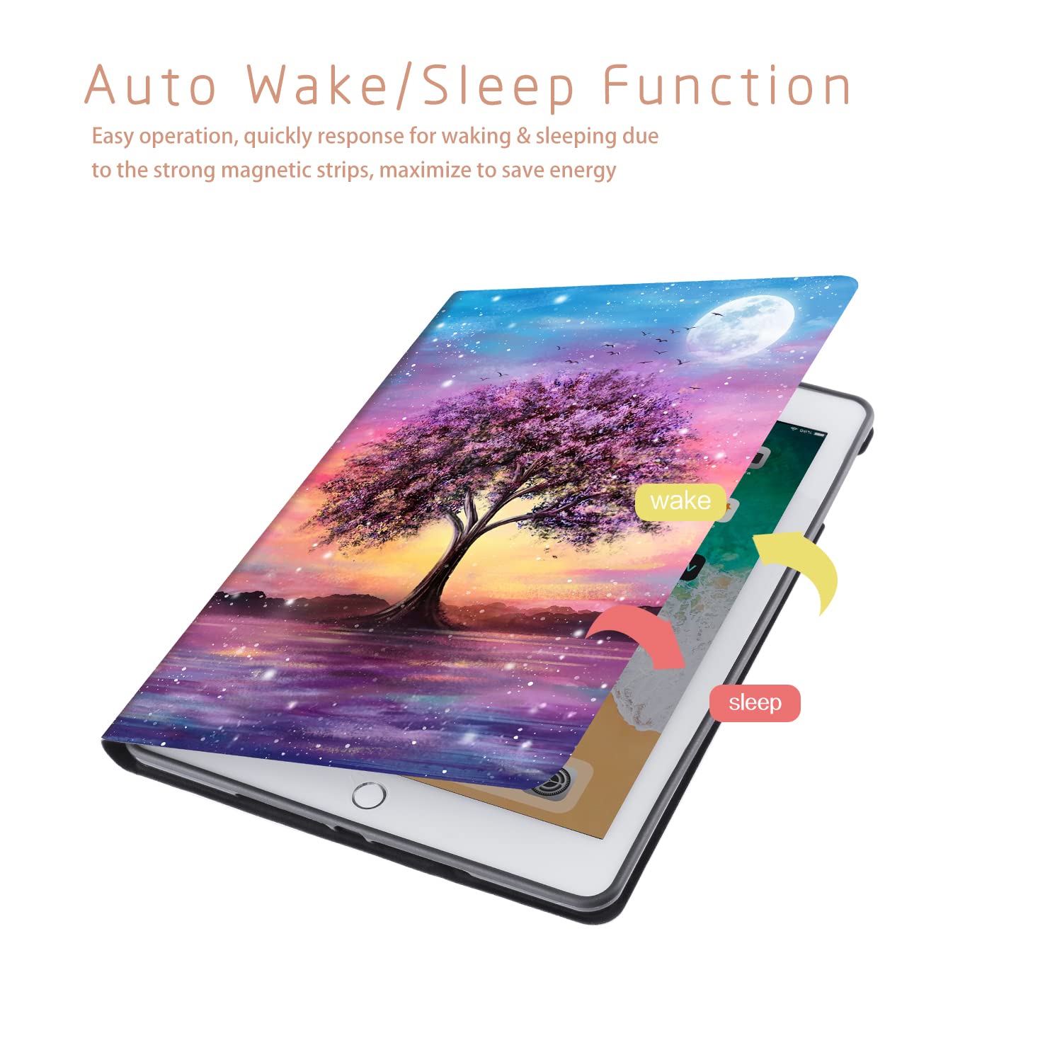 Ipad Case 6Th Generation, Ipad Air 2 Case, Ipad Air 1 Case, Ipad 5Th Generation Case, Ipad 9.7 Case For Girls Women, Adjustable