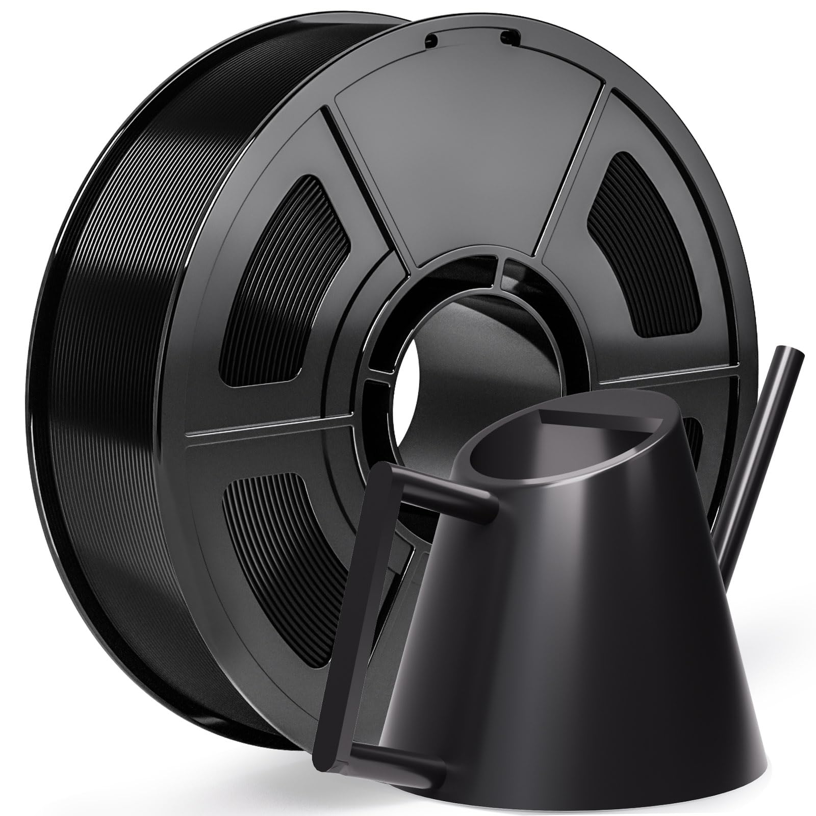 IEMAI Black PETG Filament 1.75mm 1kg, Tough & Durable 3D Printer Filament 30-300mm/s Printing Compatible with Bambu Lab, AMS, AM