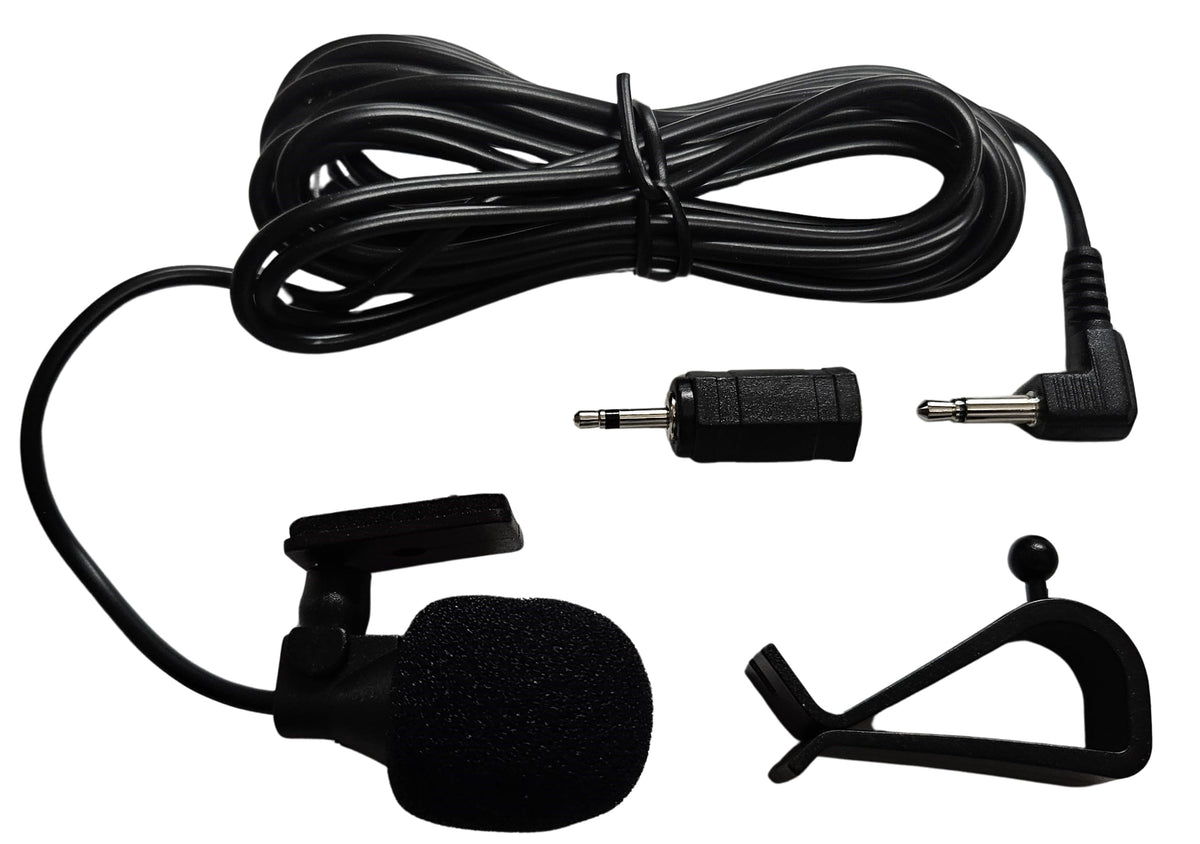 Generic FingerLakes Universal Car Microphone Mic Replacement for Pioneer, Kenwood, Alpine, Sony, Panasonic, JVC, Jensen, and Many Other 2.5mm or 3.5mm MIC ported Bluetooth Receivers GPS Radio, Black
