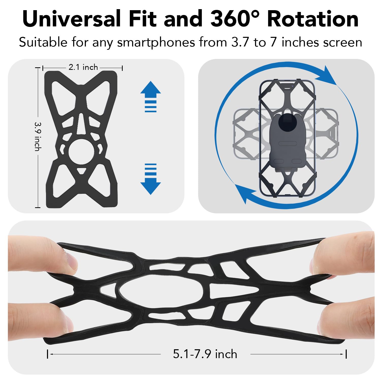 Jcbakc Socket Mount For Bikes, Motorcycles, Scooters,Treadmill Handlebar,Bike Phone Holder For Basic Socket,Compatible With Phon