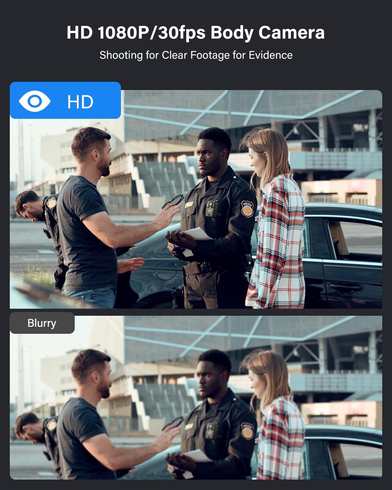 Boblov Kj25 1080P Camcorder, 3000Mah Support 13Hrs Recording, Body Camera Provided Night Vision, Hiking, Walk, Law Enforcement,