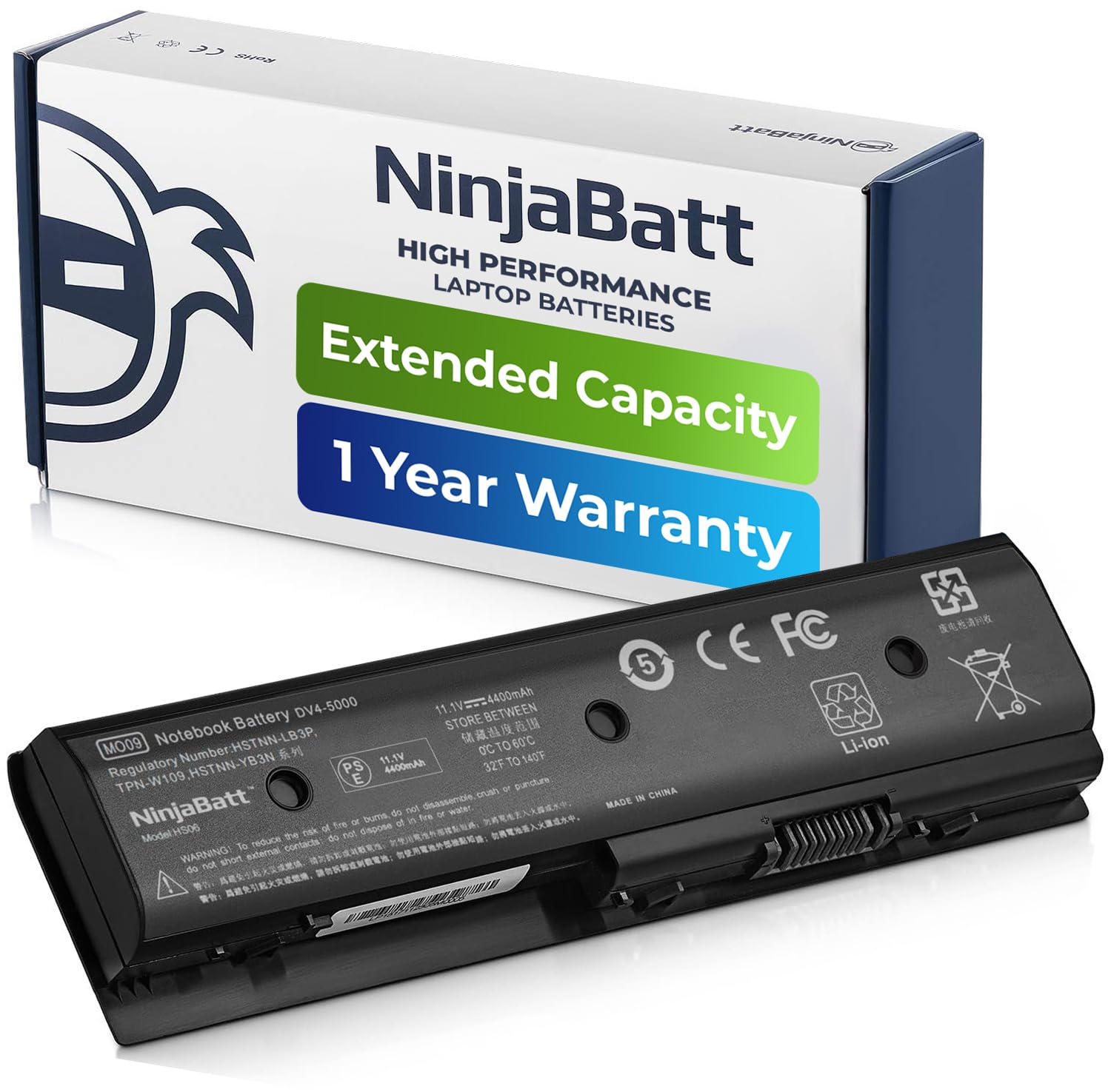 Ninjabatt Battery For Hp 699468 001 671731 001 M006 Mo06 Mo09 672412 001 M6 1105Dx Hstnn Yb3N Hstnn Lb3N M6 1205Dx Hstnn Ub3N M7 1015Dx M009 Tpn W106   High Performance [6 Cells/4400Mah/49Wh]