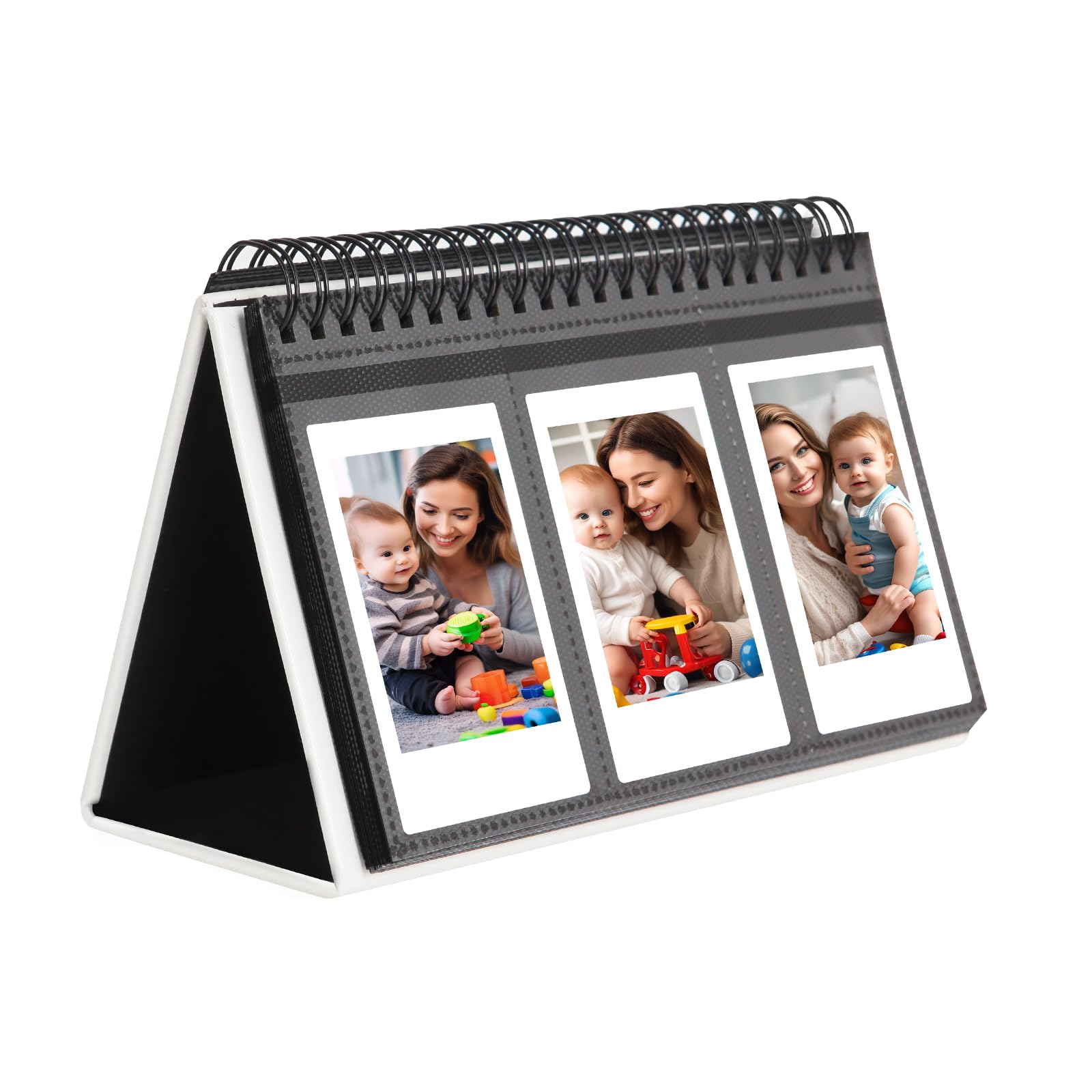 96 Pocket Desk Photo Album For Fujifilm Instax Mini 12/11/9/99/8/7S/40/Evo Instant Cameras,Fits Polaroid Pic   300P/Z2300/Lg Pd 233/Lg Pd 239 And 2X3 Inch Name Cards(White)