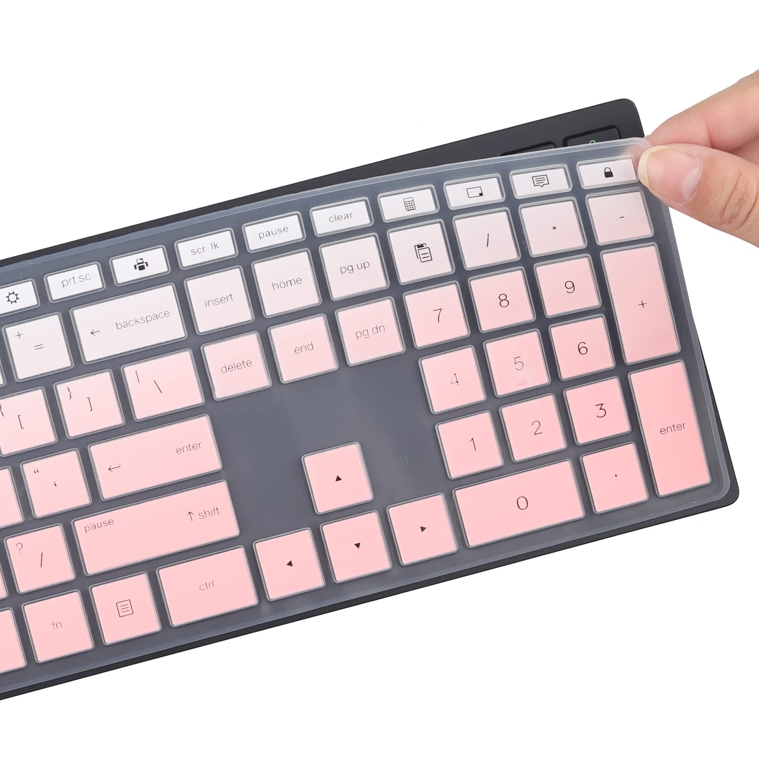 Silicone Keyboard Cover Skin Compatible With Hp Pavilion 27'' All In One Desktop Hp Pavilion 27 Xa0014/27 Xa0055Ng/0370Nd/0076Hk