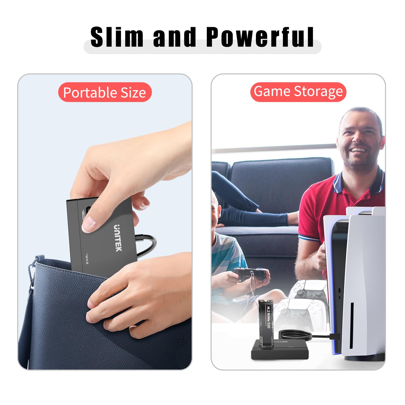 Unitek M.2 Nvme Ssd Enclosure Adapter   10 Gbps Hard Drive Reader Tool Free Pcie Nvme Adapter External Usb 3.2 M2 Sata Case Conv