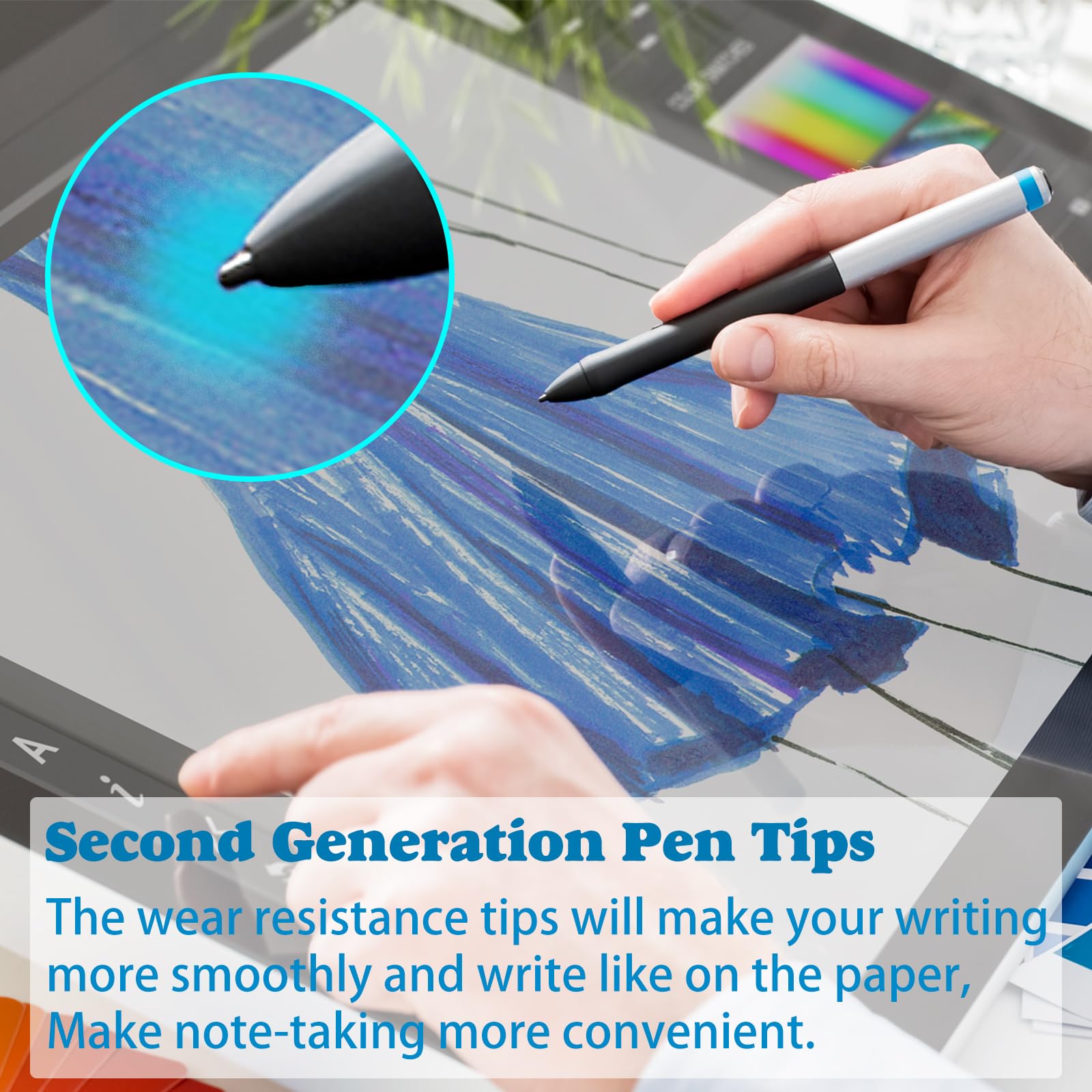 Standard Pen Nibs For Wacom,12Pcs Black Replacement Refill Pen Tips For Wacom Intuos Pro,Wacom Imobilestudio Pro,Wacom Cintiq Pr