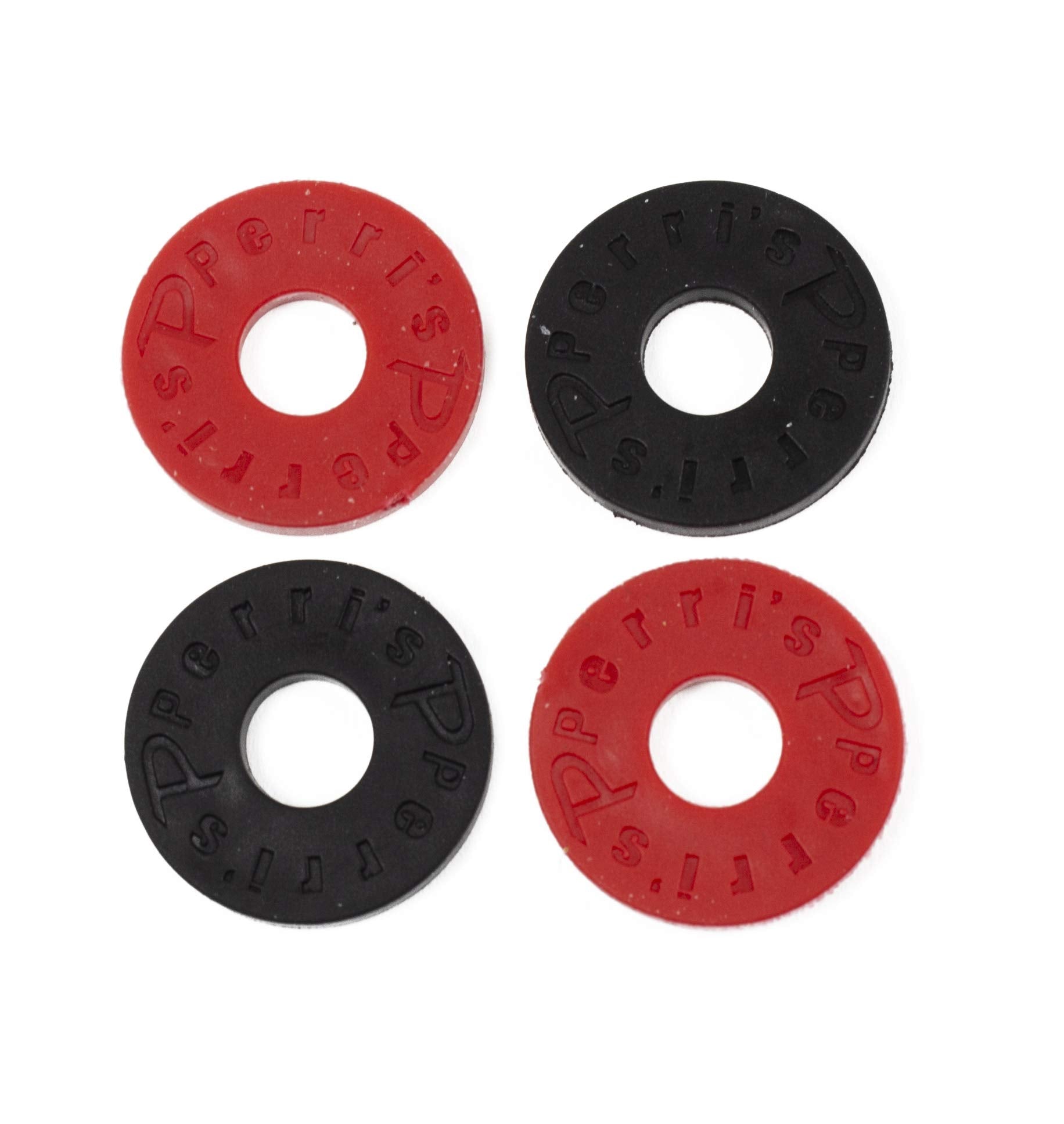 Perri'S Leathers Ltd. Black/Red Guitar Strap Locks (Slk 7218)