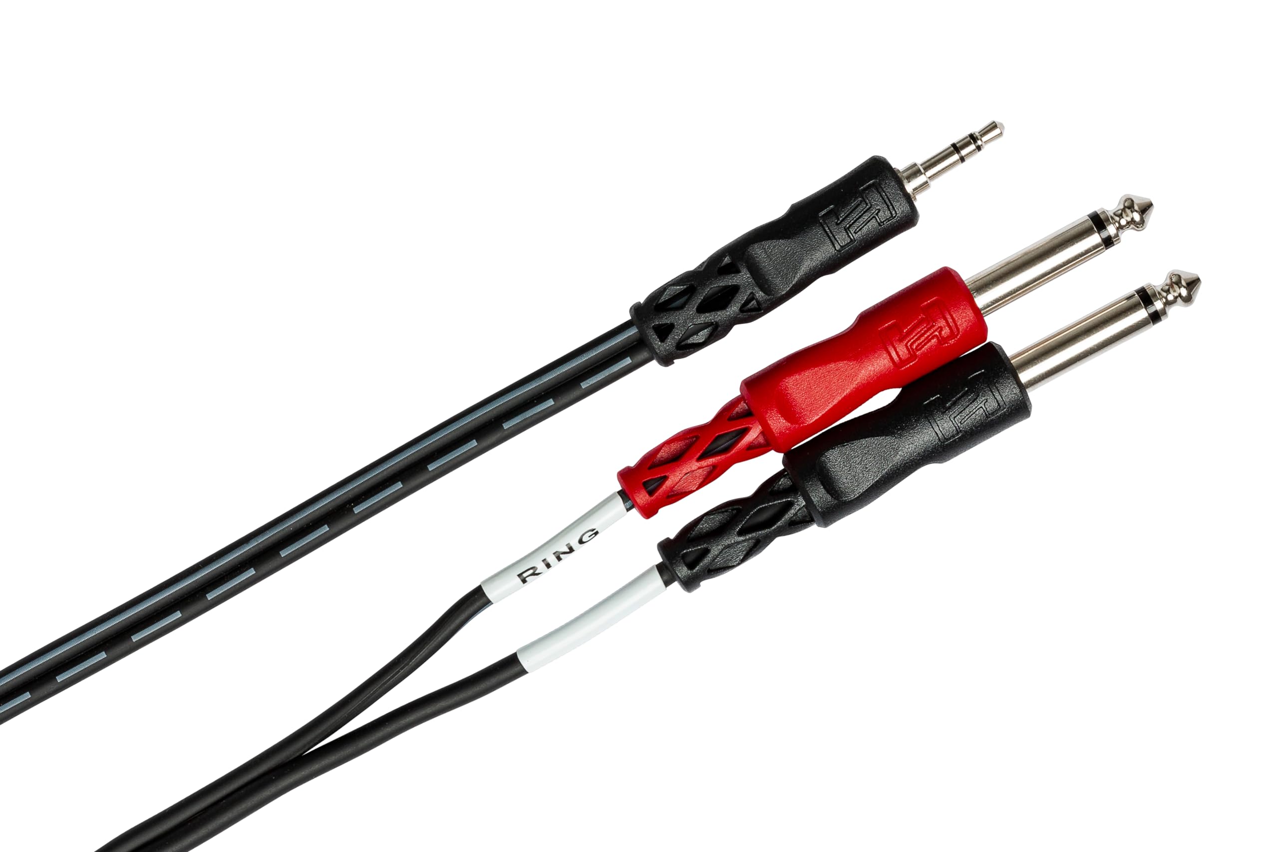 Hosa Cmp 153 3.5 Mm Trs To Dual 1/4'' Ts Stereo Breakout Cable, 3 Feet, Laptop