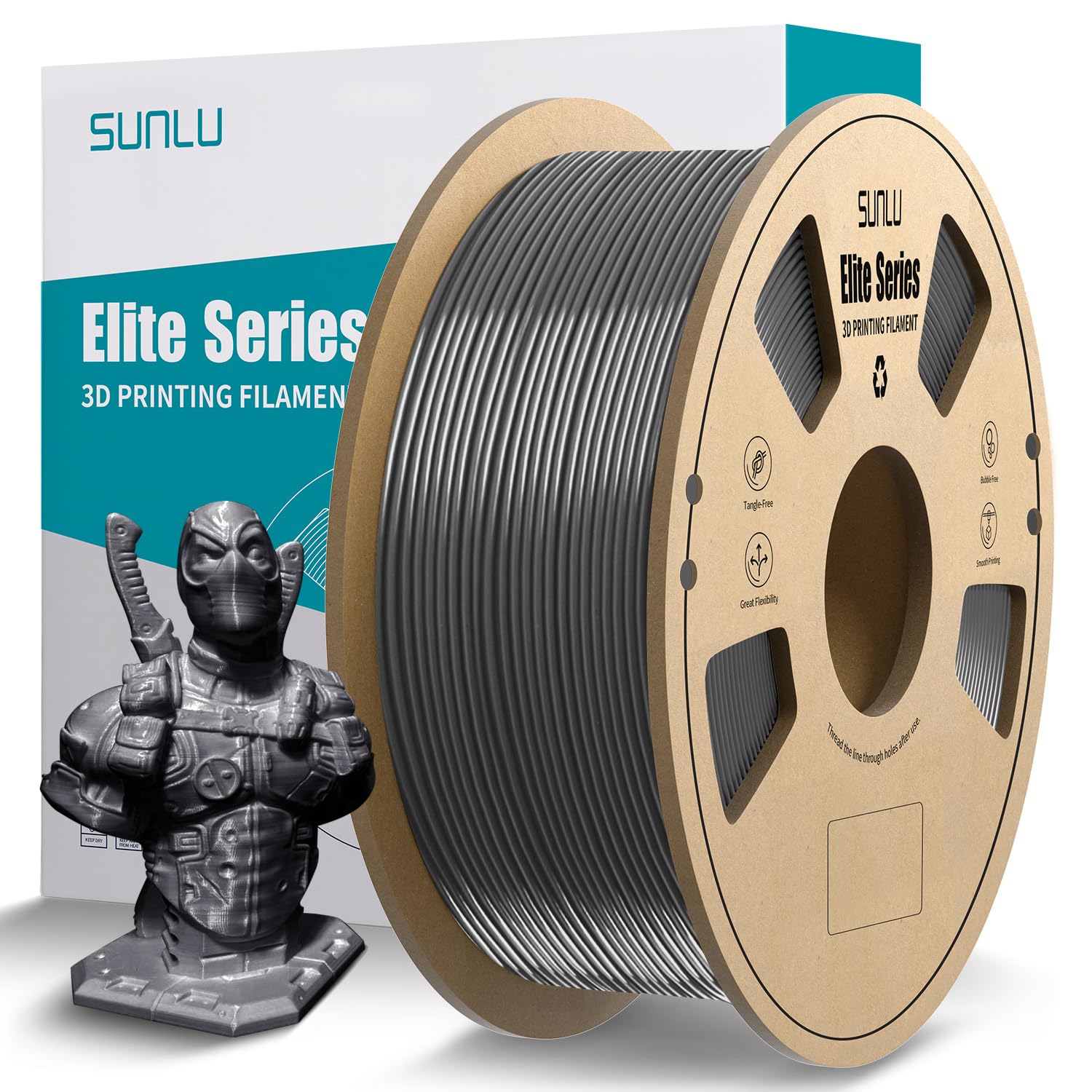Sunlu Official Elite Petg Filament 1.75Mm   1Kg(2.2Lbs) Strong Petg 3D Printer Filament,1.75Mm Dimensional Accuracy +/  0.02Mm,
