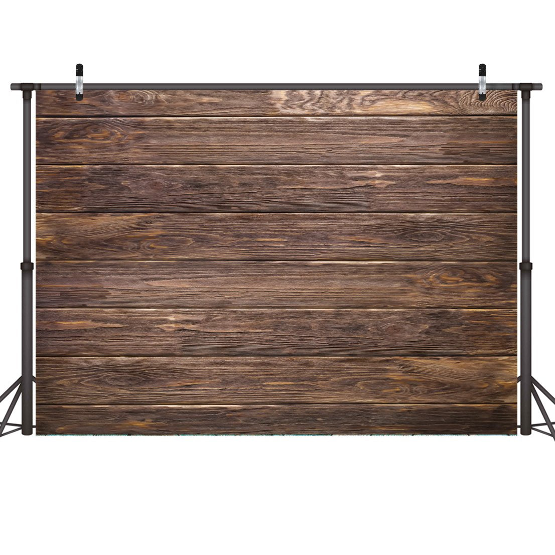 Lywygg 10X8Ft Thin Vinyl Brown Wood Backdrop Photographers Retro Wood Wall Background Cloth Seamless Cp 19 1008