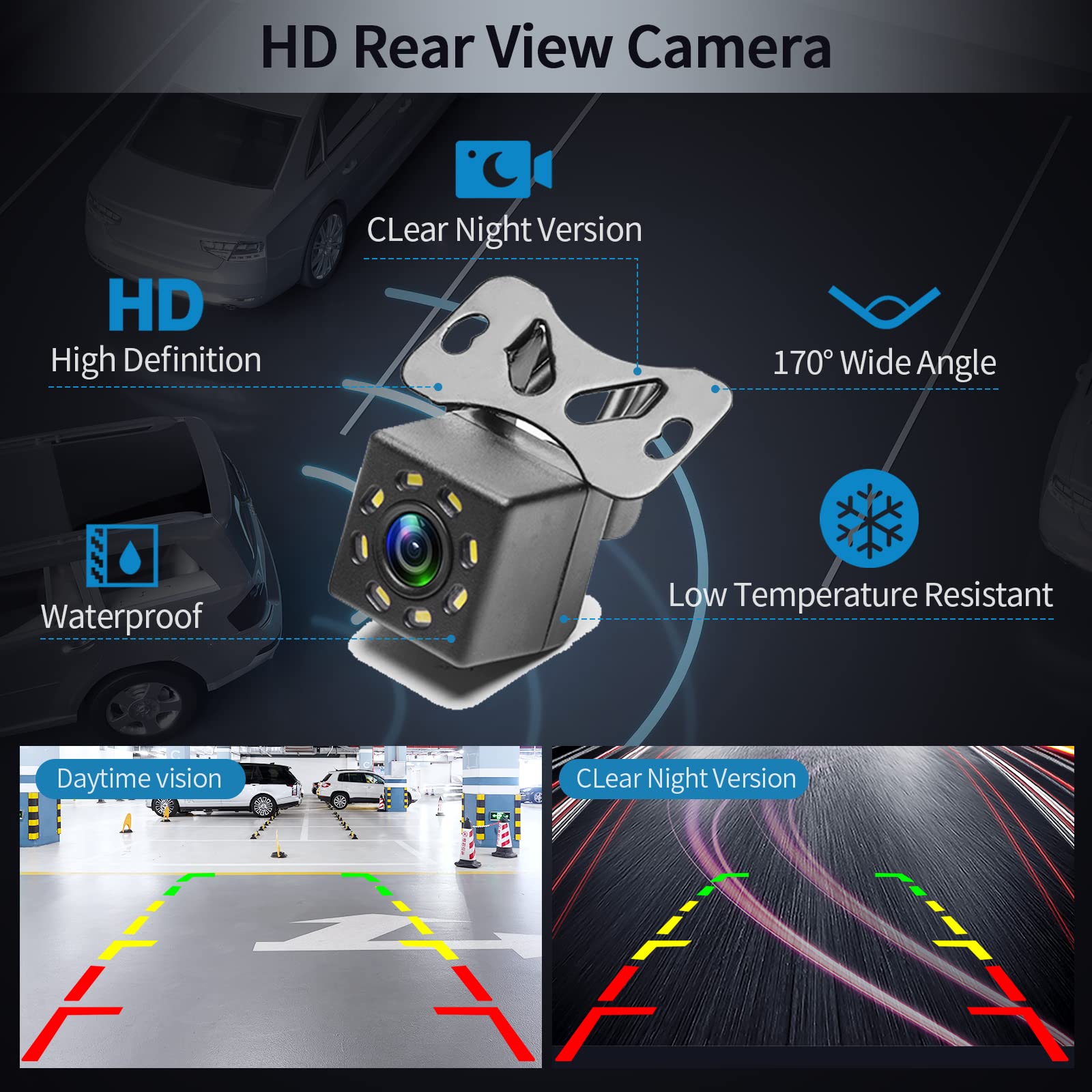 Podofo Android Car Stereo Double Din 10.1 Inch Car Radio 2.5D Hd Touchscreen Head Unit With Bluetooth Gps Support Wifi Fm Radio Dual Usb Mirror Link Swc + Backup Camera