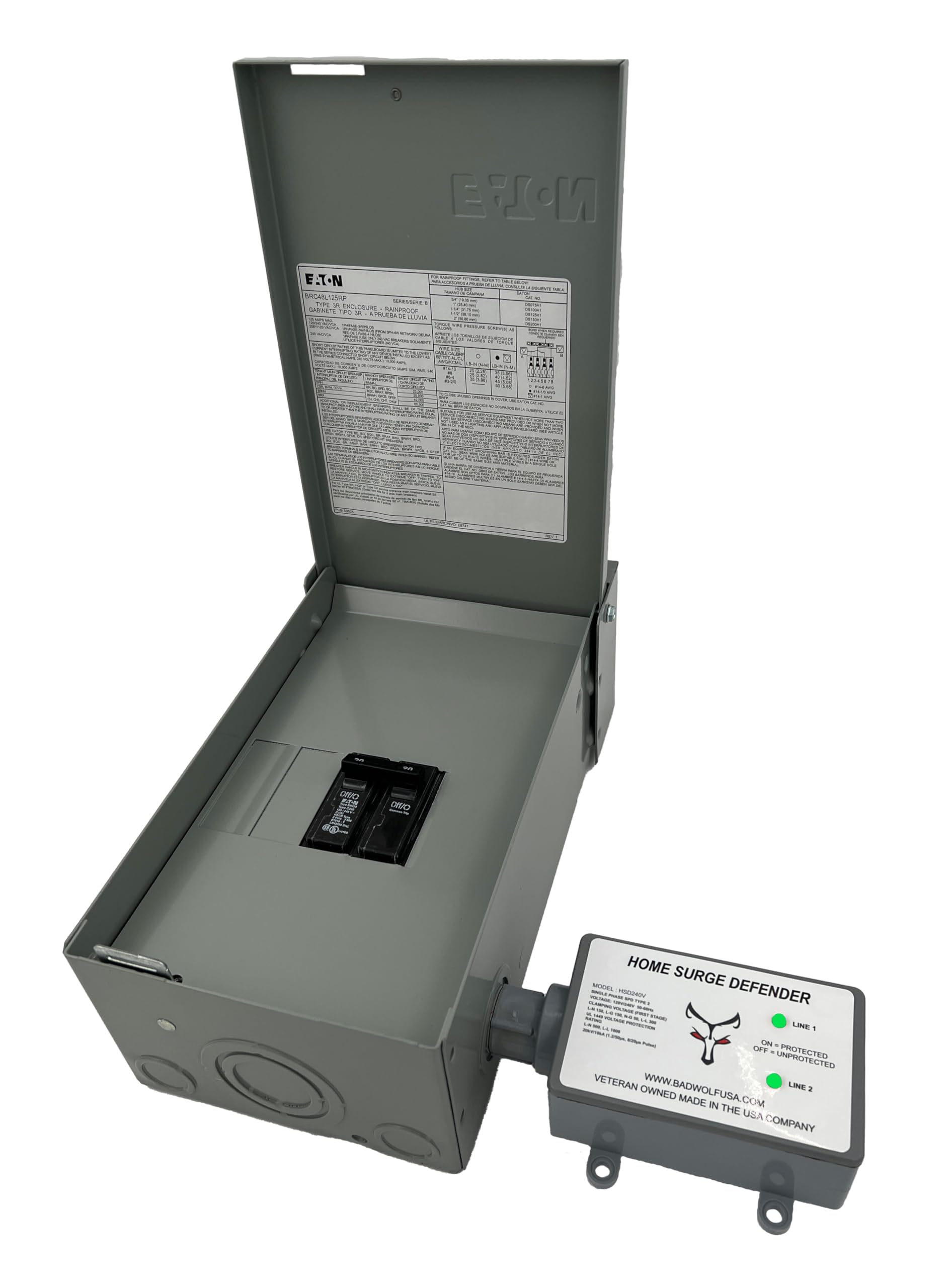 Whole House Emp Surge Protector, 260Ka Of Surge Protection To Shield Your Home From Transient Surges Such As Lightning, Emp, Cme