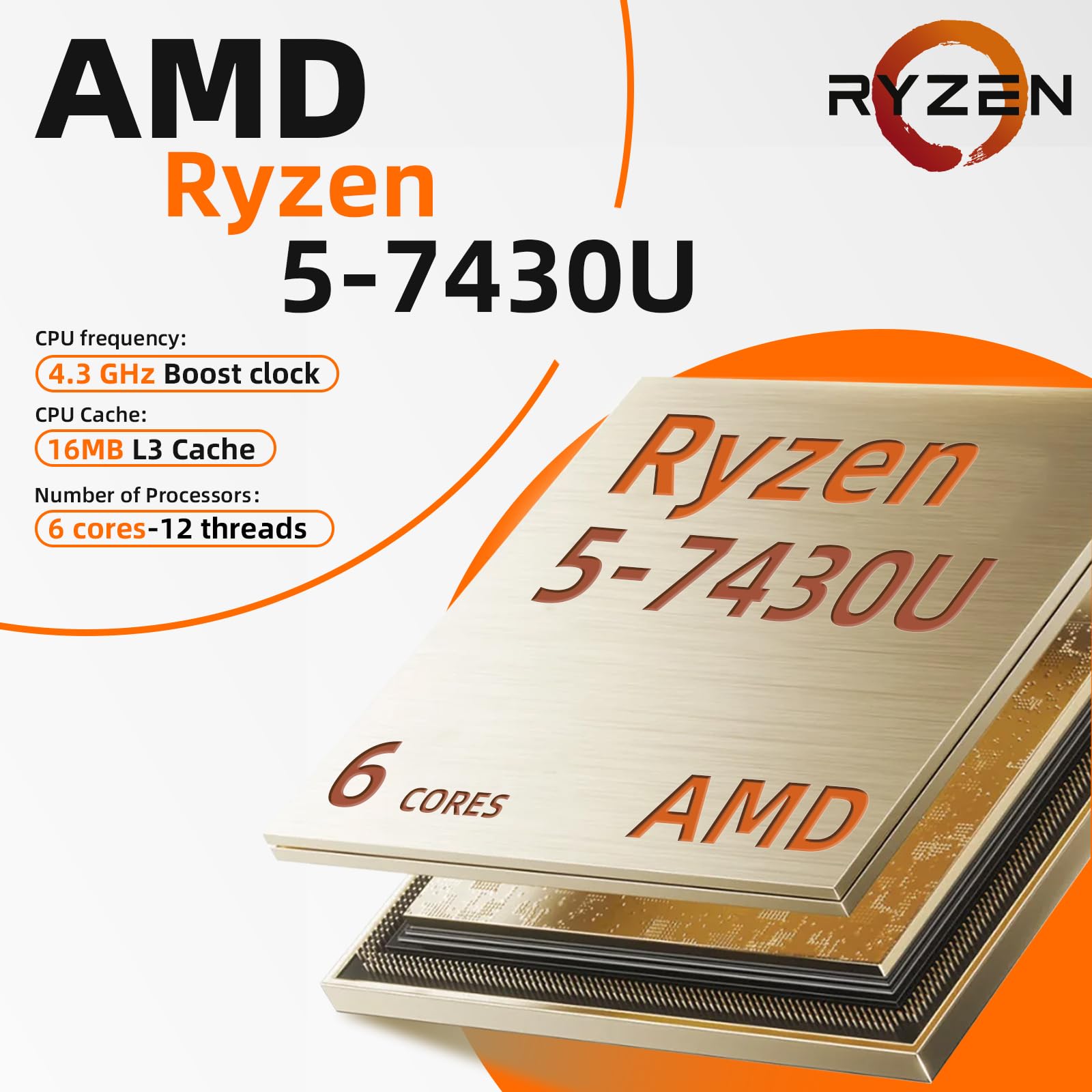 Hp 17 Inch Laptop For Business And Students, 17.3'' Fhd, Amd Ryzen 5 (Beats I7-1165G7), W/Copilot, Ms Office Pro, Wins 11 Pro, N