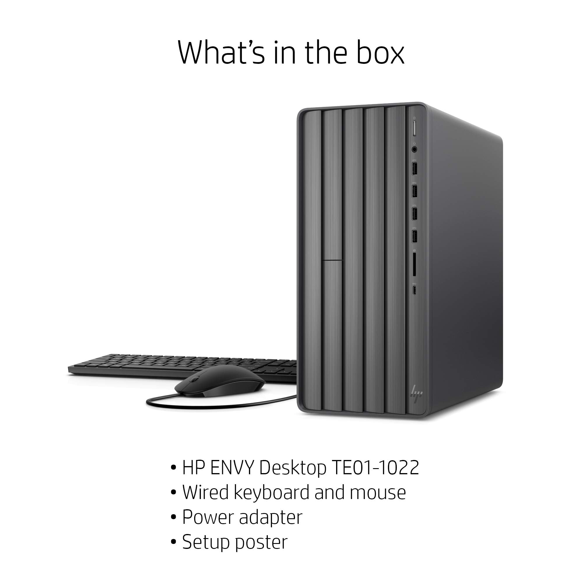 Hp Envy Desktop Computer, Intel Core I7 10700, 16 Gb Ram, 1 Tb Hard Drive & 512 Gb Ssd Storage, Windows 10 Pro (Te01 1254, 2020
