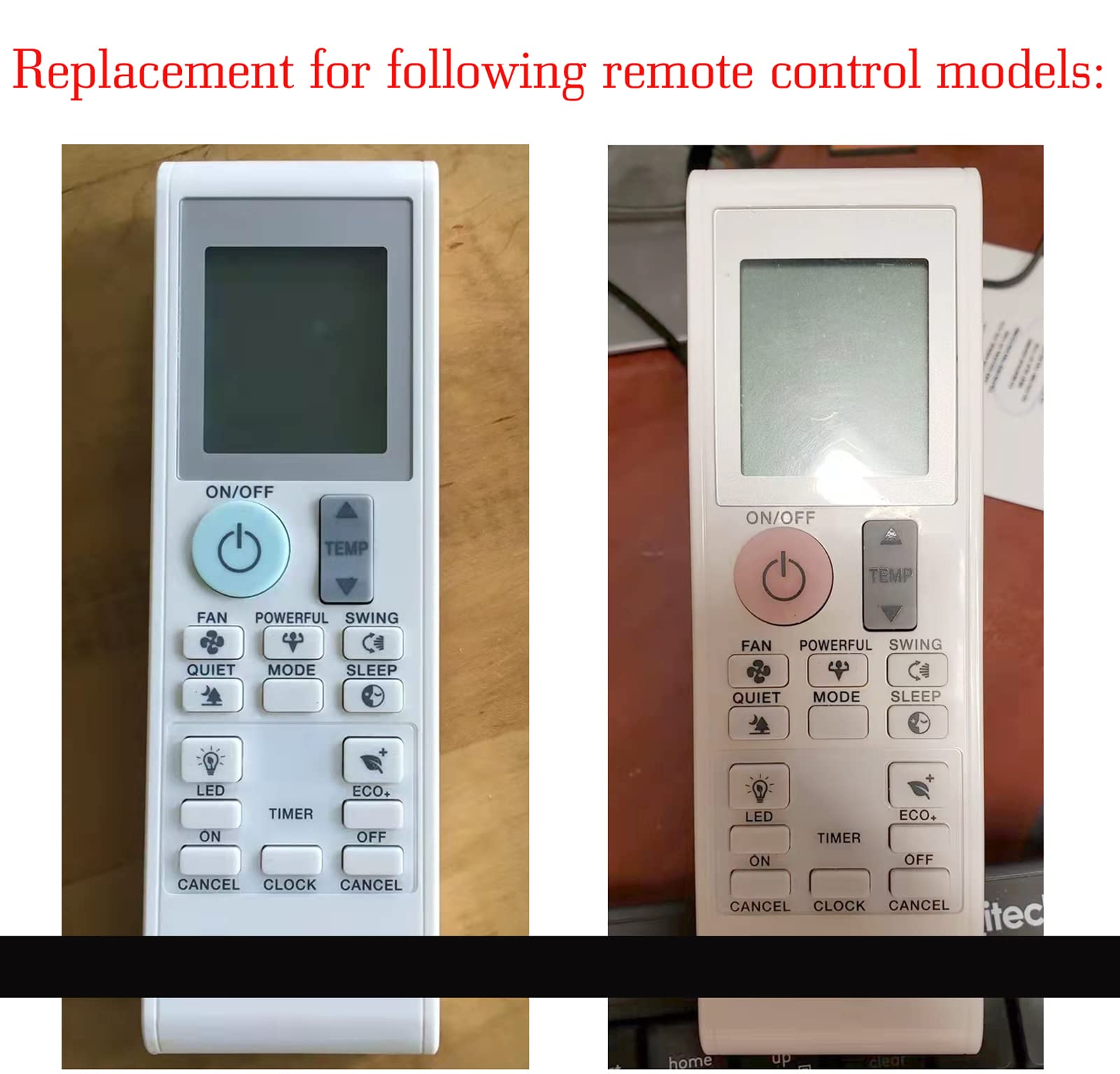 Replacement For Daikin Air Conditioner Remote Control Ftkb09Axvju Ftkb12Axvju Ftkb18Axvju Ftkb24Axvju Ftkn09Axvju Ftkn12Axvju Ft