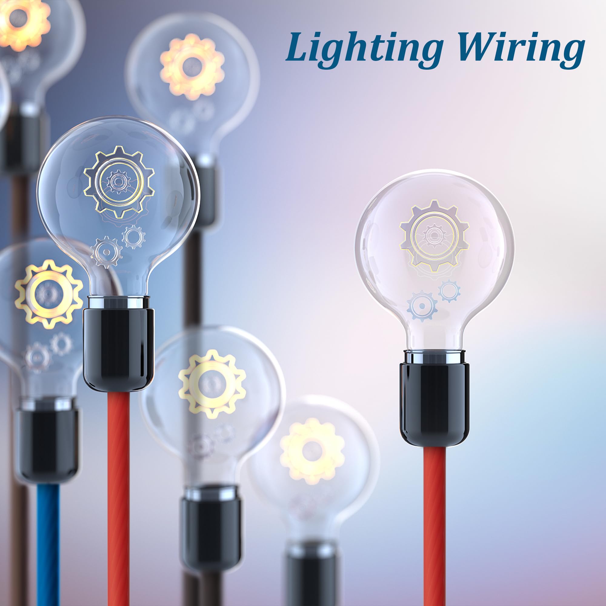 10 Gauge Wire (25Ft Each, Black/Red), 2 Pack Translucent Power Ground Cable, Cca, Primary Automotive Wire, Battery Wire, Car Aud