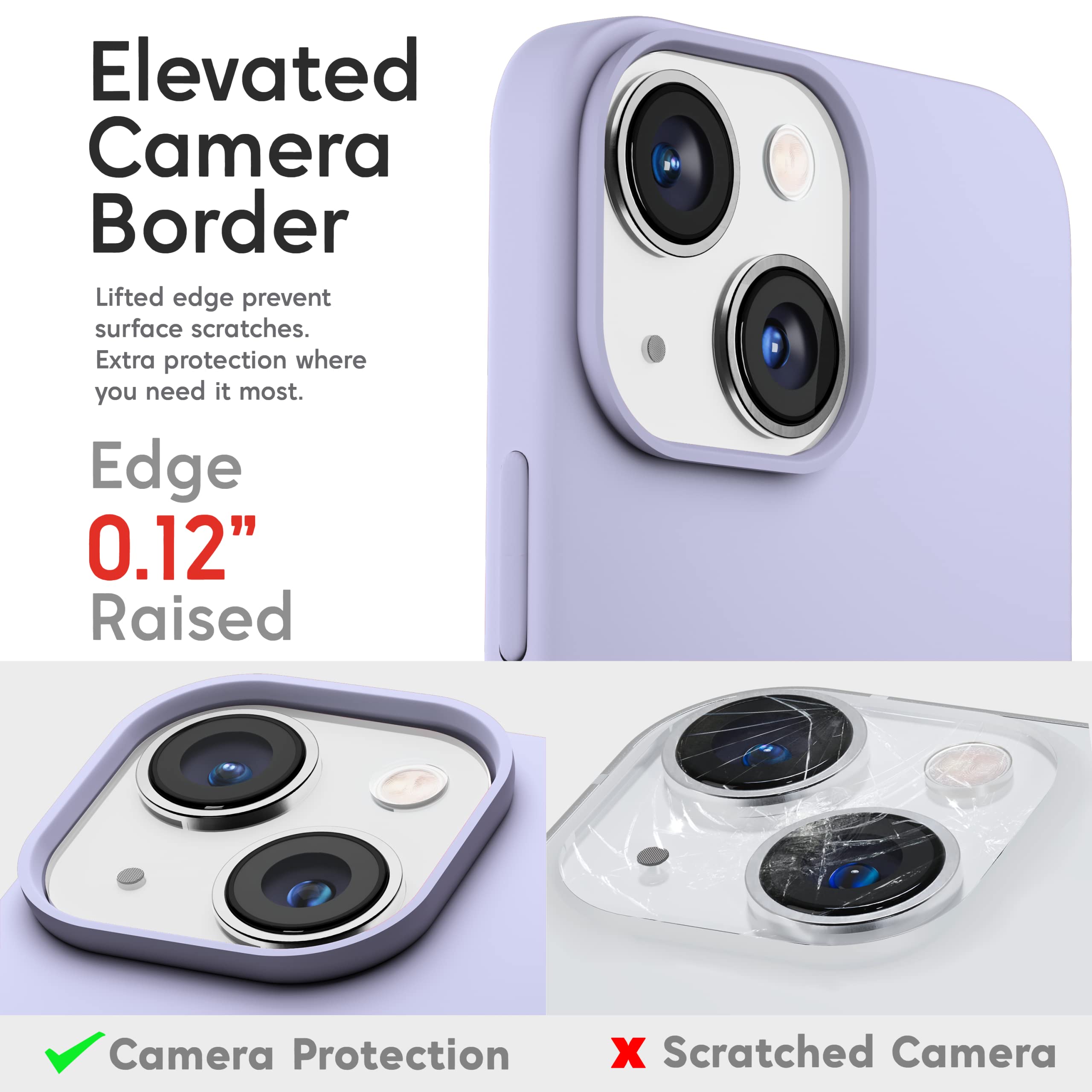 IceSword iPhone 13 Mini Case Shockproof Protective Silicone Purple 5.4 inch