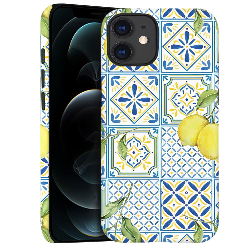 Case for iPhone 11 - Slim Fit Anti-Scratch Phone Case for Girl Women - Lemon Collage Summer (Frosted)
