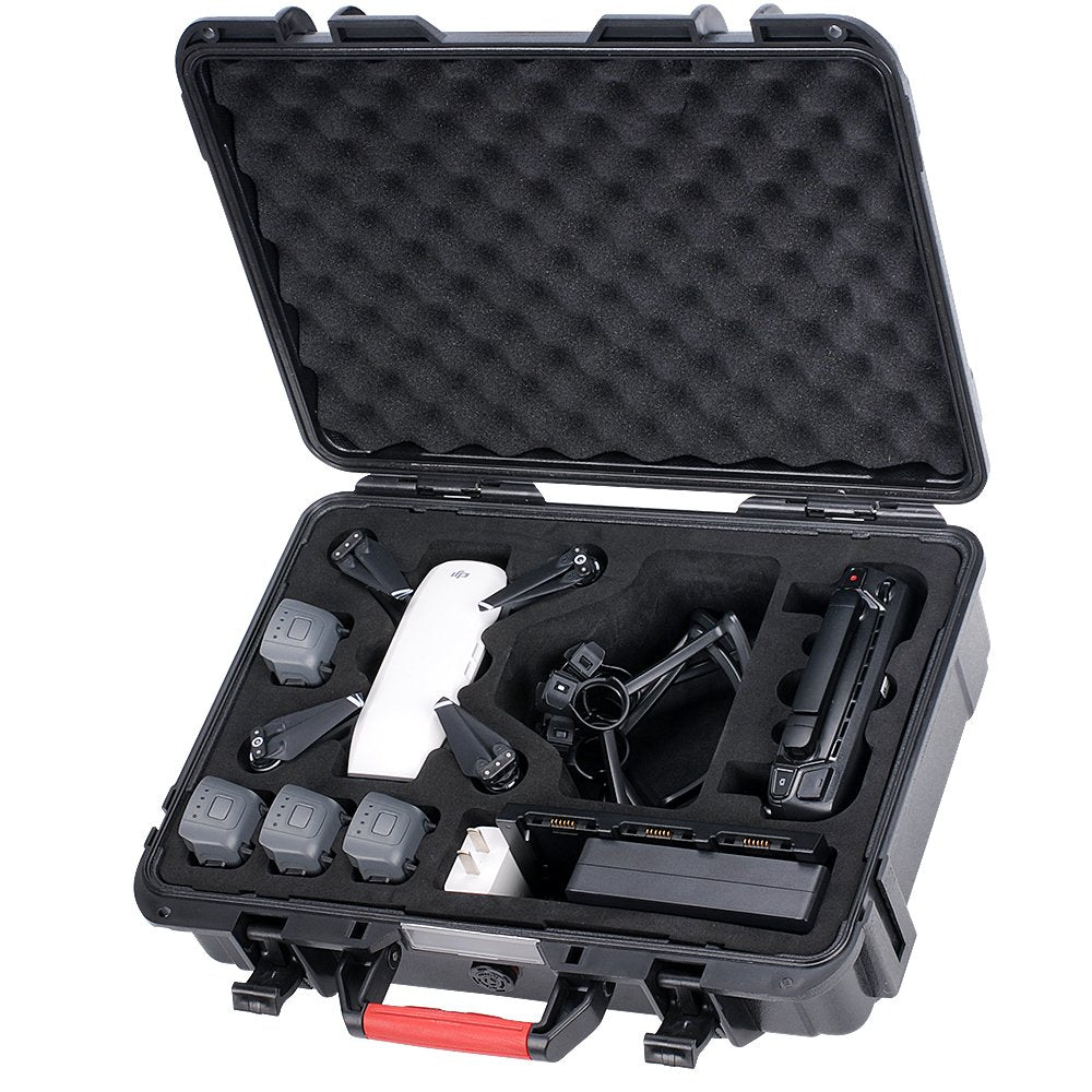 Smatree 10.2L Waterproof Carrying Case Compatible for DJI Spark, Portable Hard Case for DJI Spark Fly More Combo