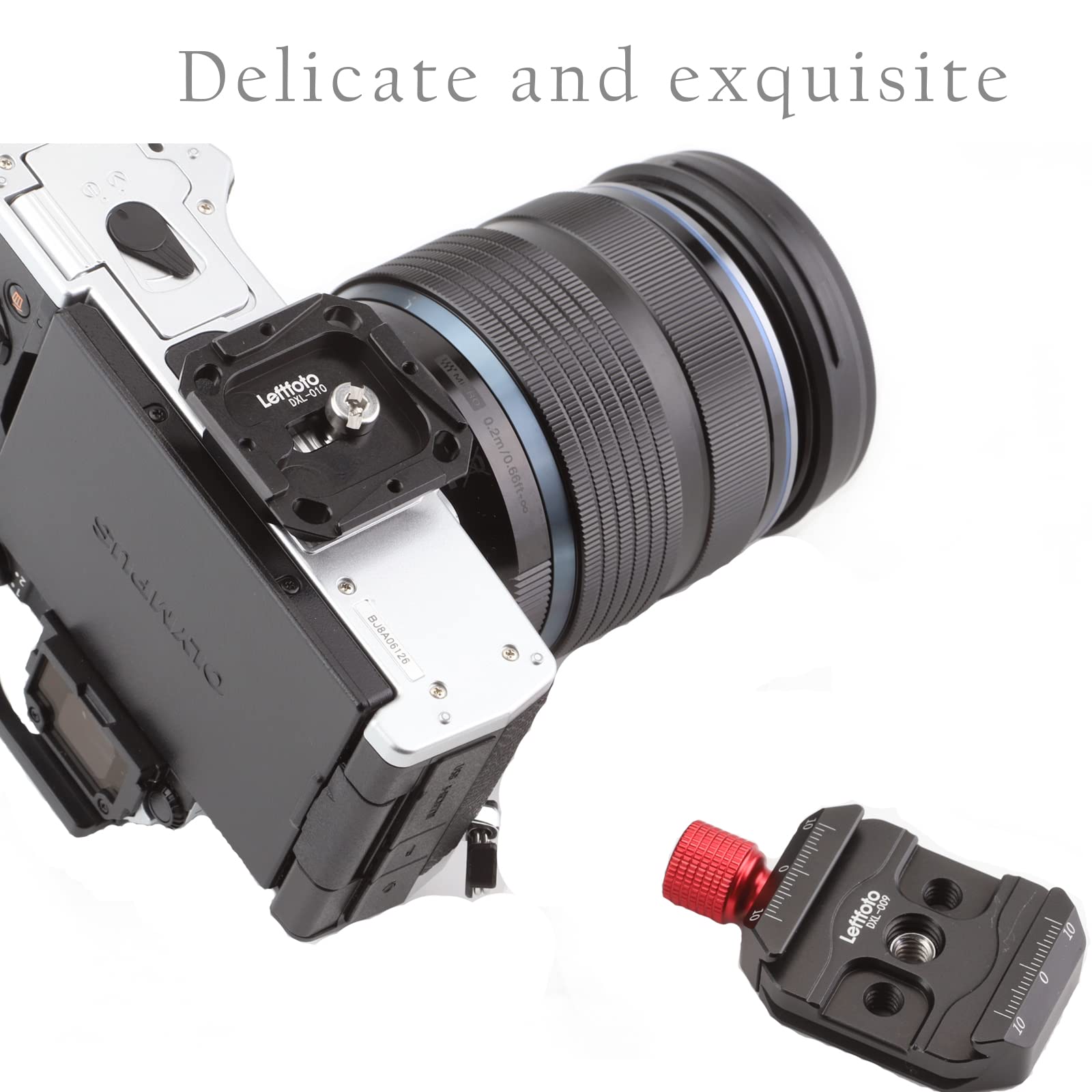 Leftfoto Camera Quick Release Plate Clamp Kit With Arca Swiss Style Clamp,Quick Release Plate And 1/4'' To 3/8'' Screw Thread,Fo