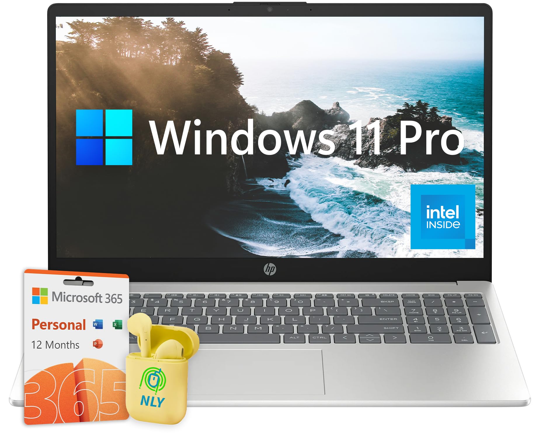 HP Business Laptop Computer, 15.6 FHD IPS LED Laptop, Intel Core i5-1235U Processor, Windows 11 Pro Laptop 32GB RAM 1TB SSD, 1-Y