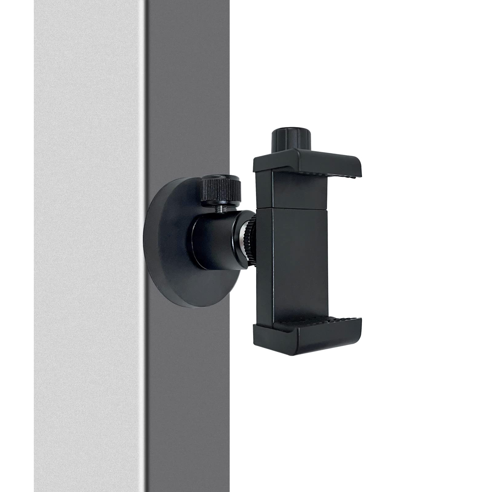 Vinkqiado Gym Magnetic Phone Mount Holder, Heavy Duty Magnet Base Cell Phone Clamp, Attracts To Ferrous Metal Surface, Designed 