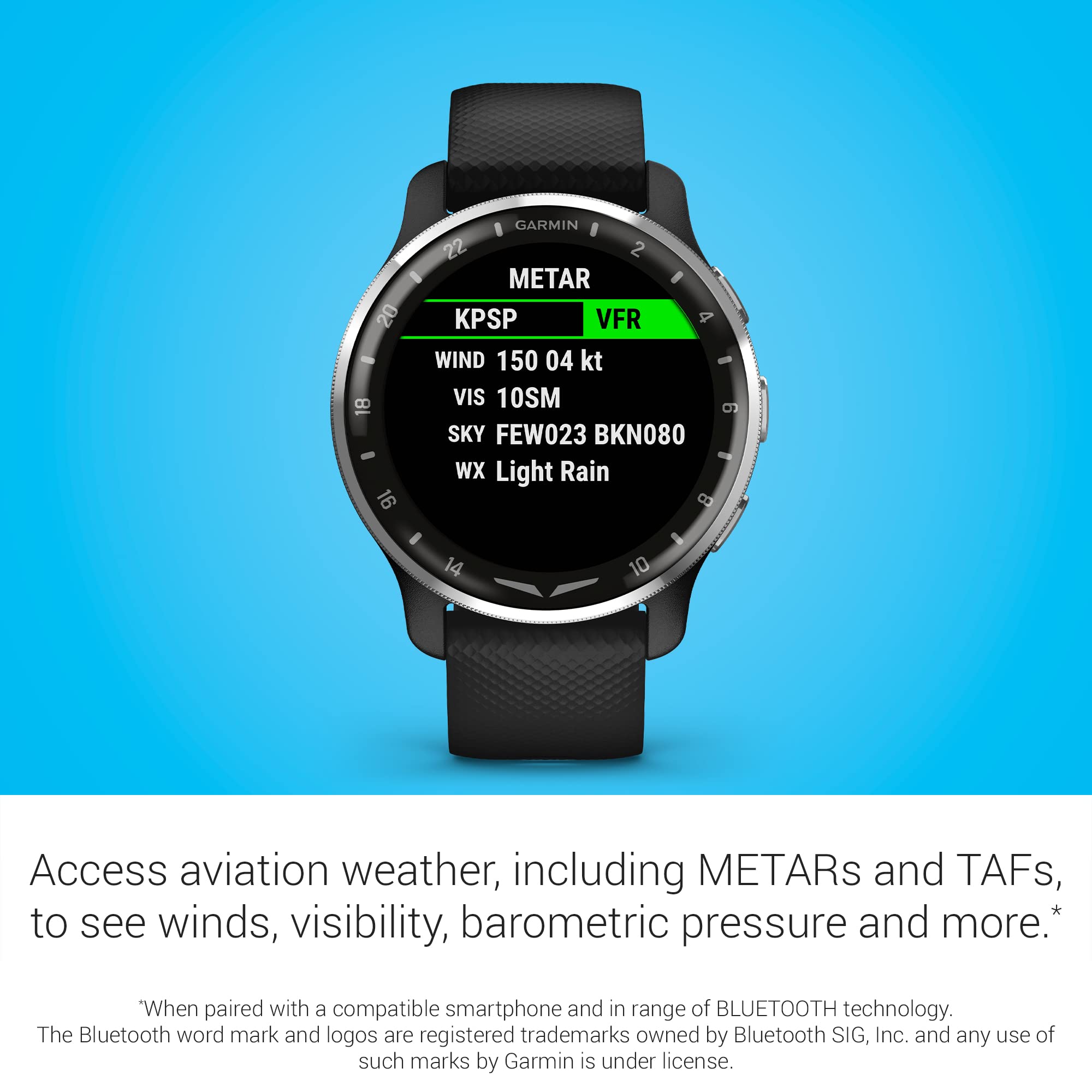 Garmin D2 Air X10, Touchscreen Aviator Smartwatch With Gps, Aviation Weather, Call And Text, Health And Wellness Features And Mo