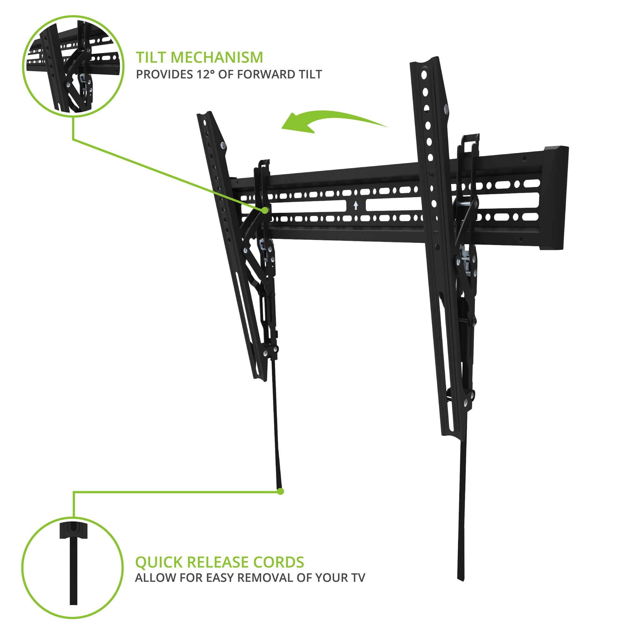 Kanto Kt3260 Tilting Tv Wall Mount | Fits 32    To 60    Monitors | Fits Vesa Sizes 100 X 100 To 600 X 400 | Tilt Mechanism | Qu