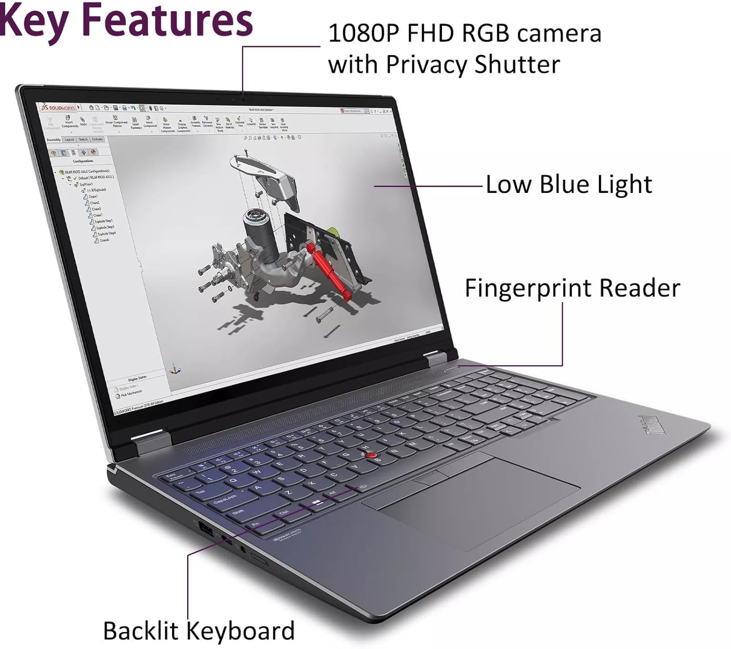 Lenovo Thinkpad P16 Gen 2 Mobile Workstation (16 Fhd+ 100% Srgb, Intel 20-Core I7-14700Hx, 32Gb Ddr5, 1Tb Ssd, Nvidia Rtx 1000 A