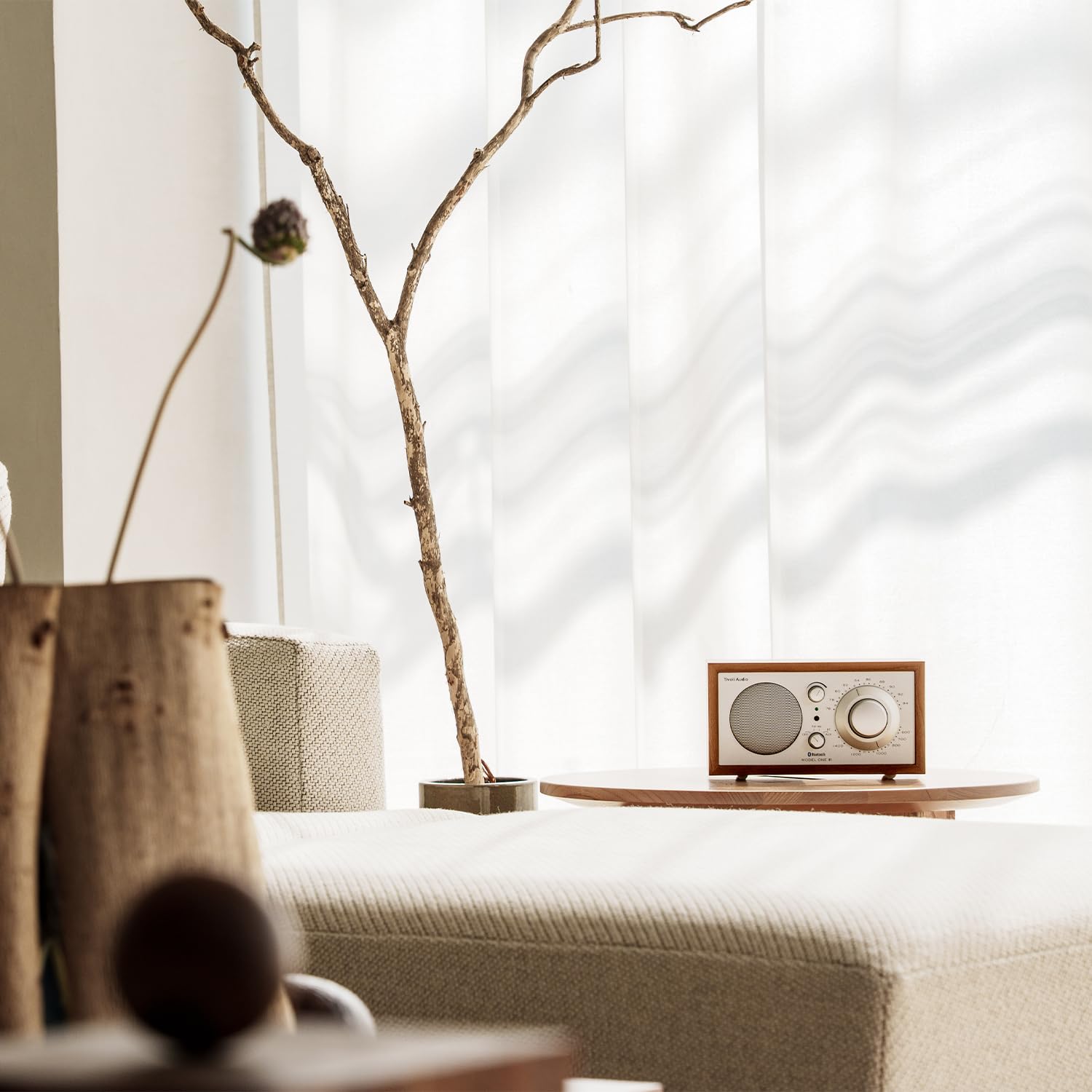 Tivoli Audio Model One Bluetooth Am/Fm Radio (Cherry/Silver)