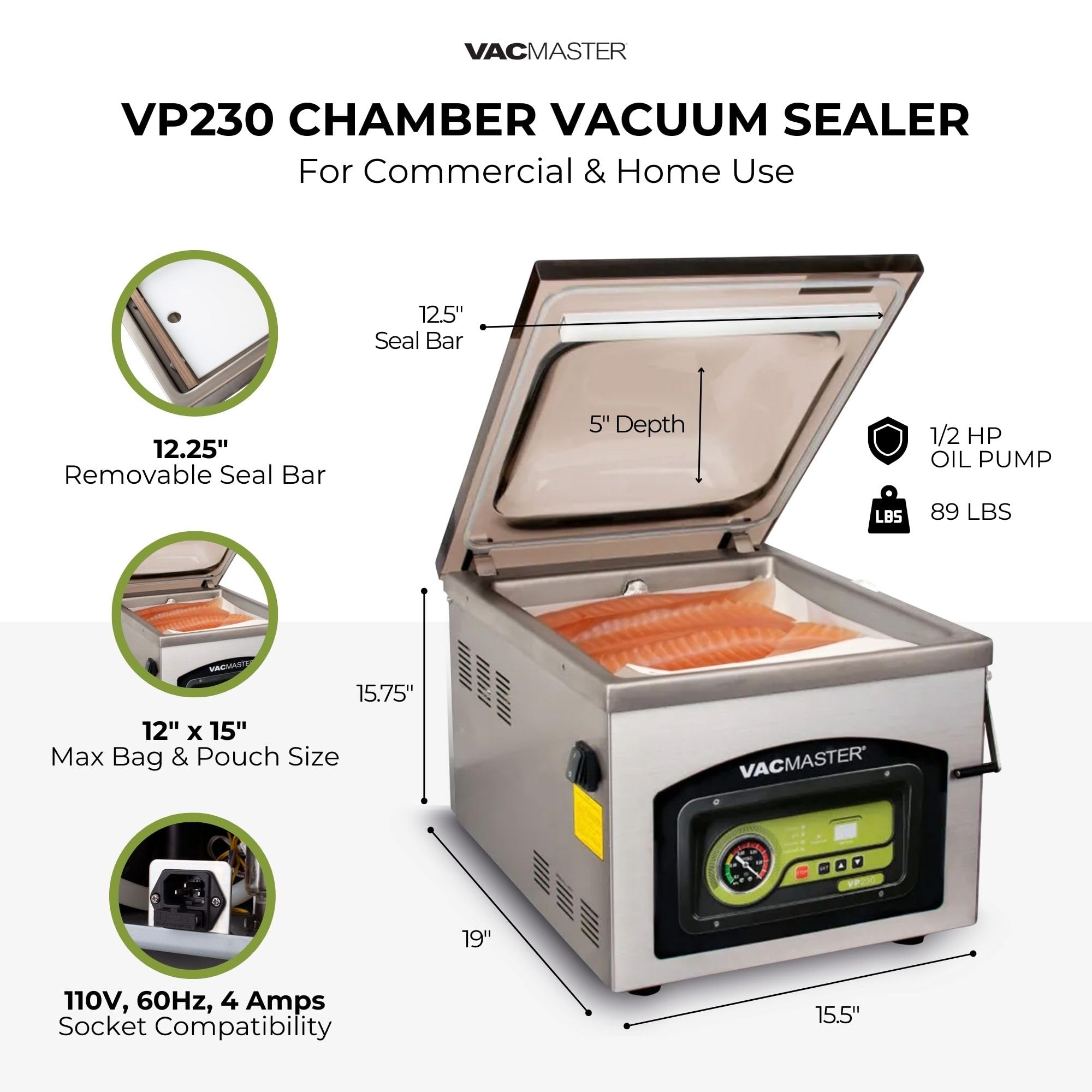 Vacmaster Vp230 Chamber Vacuum Sealer