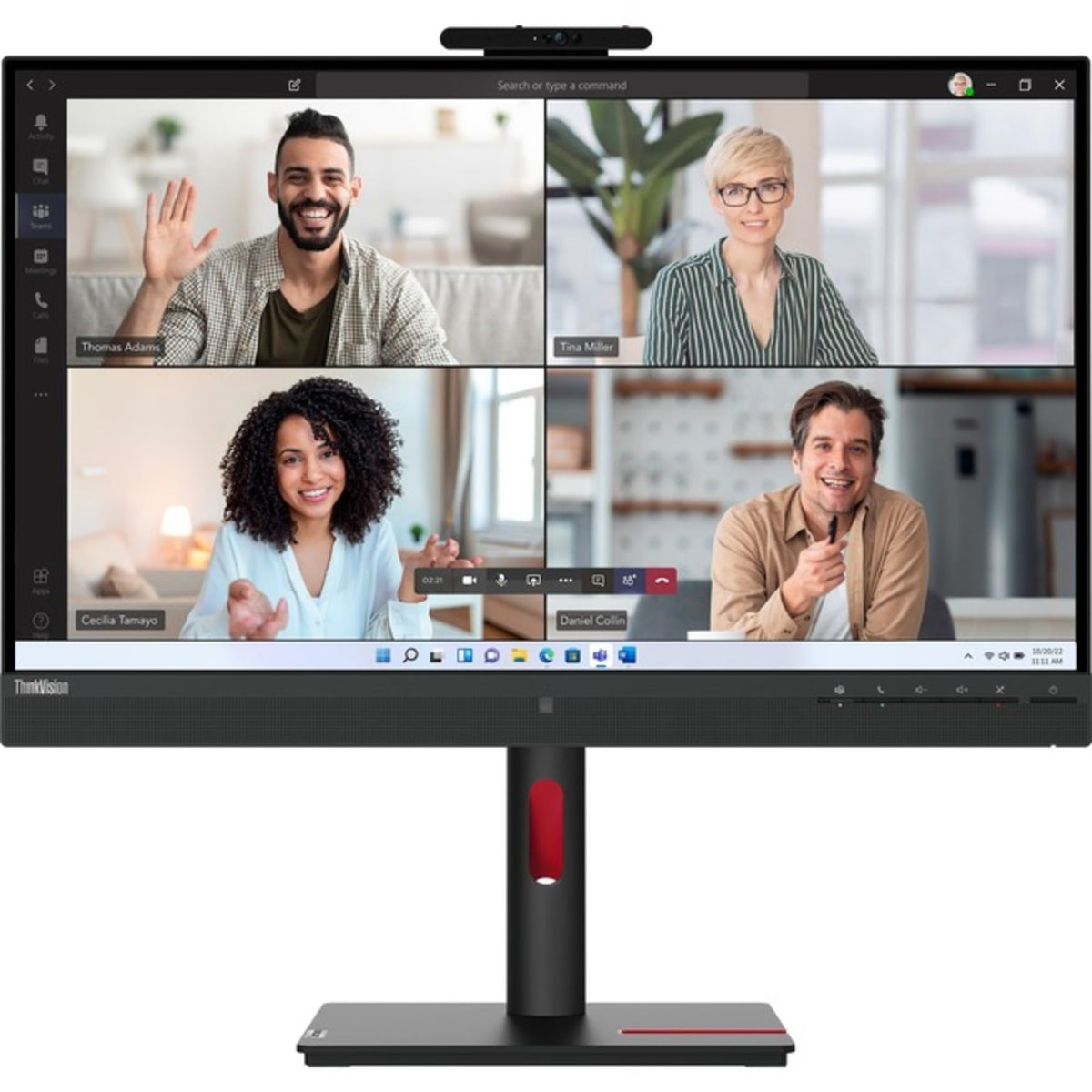 T27Hv30 27'' Monitorhdmi|27 Qhd Ips Panel With Natural Low Blue Light; 5Mp Ir+Rgb Camera With Windows Hello Facial Recognition F
