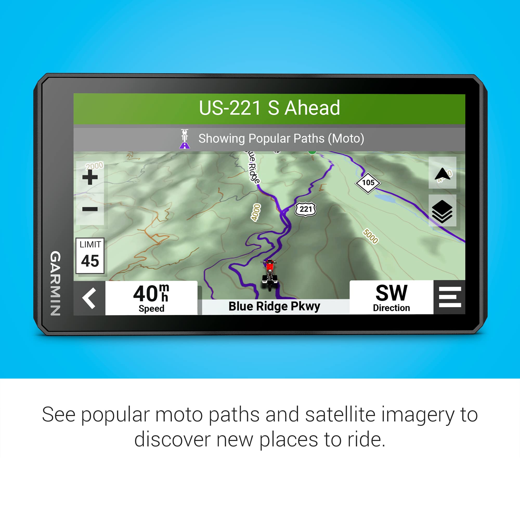 Garmin Zumo Xt2 All-Terrain Motorcycle Navigator, Ultrabright 6 Sunlight Readable Display, Visual Route Planner, And Ride Summar