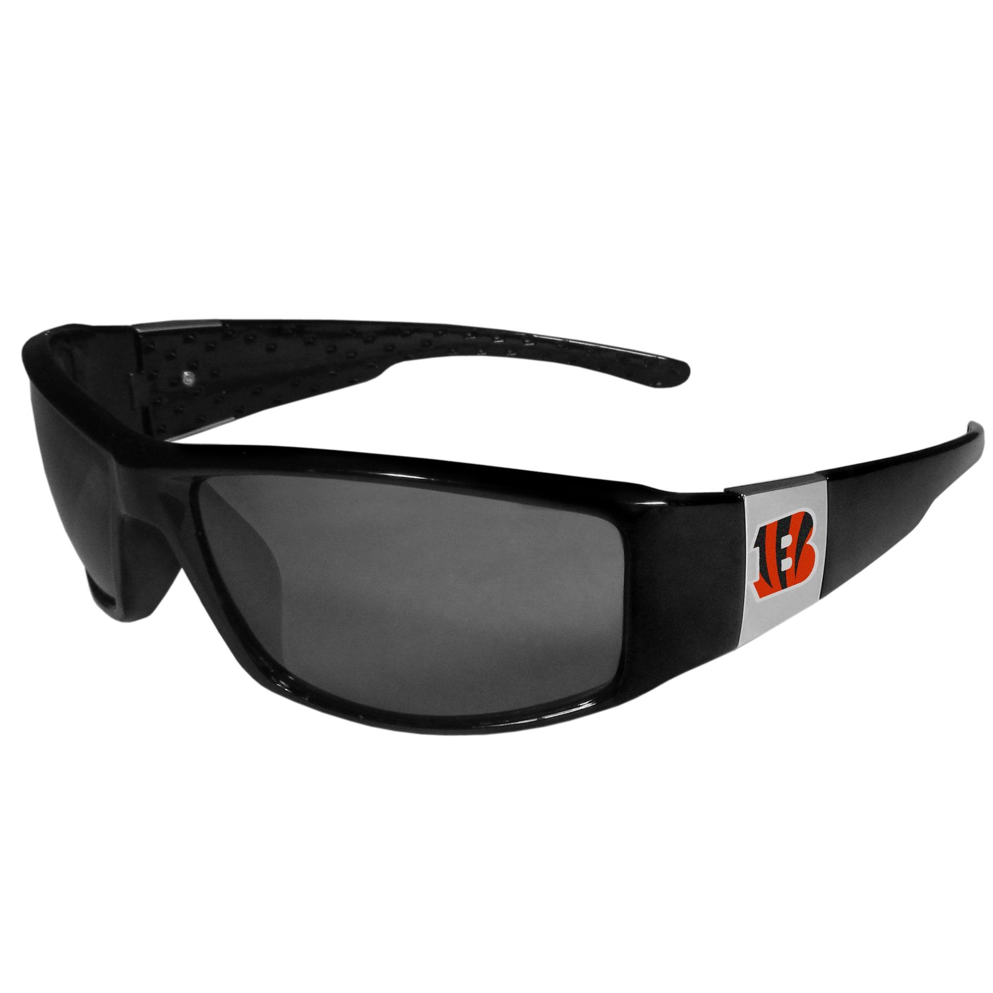 Nfl Siskiyou Sports Fan Shop Cincinnati Bengals Chrome Wrap Sunglasses One Size Black
