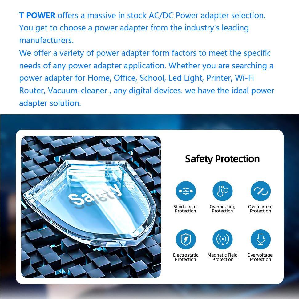 T Power Charger For Axess Spbt1034 Spbt-1034 Serie Portable Bluetooth Indoor,Outdoor 2.1 Hi-Fi Cylinder Loud Speaker Indoor,Outd