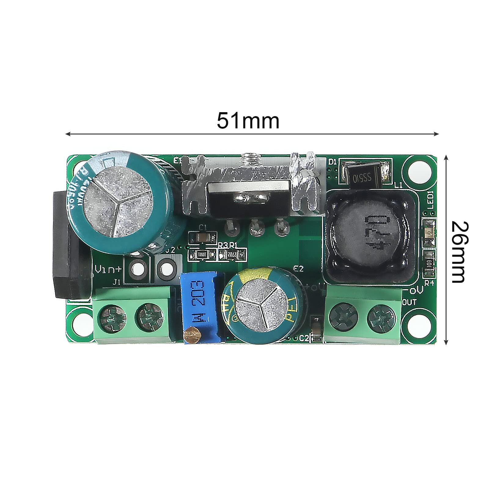 Alinan 8Pcs Ac/Dc To Dc Step Down Buck Converter Ac 5 30V Dc 5 48V 24V 36V 48V To Dc 2.5 35V 12V Voltage Regulator Board 2A Adju