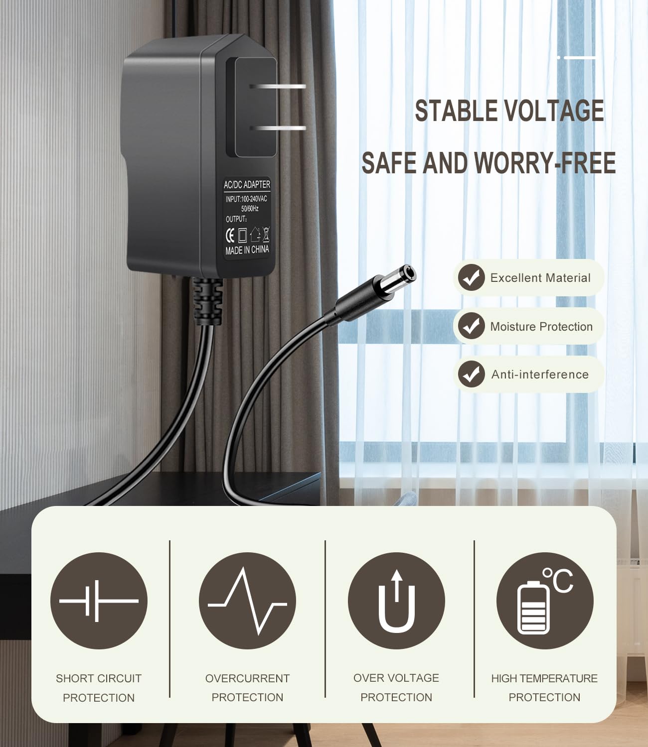 9V Ac Power Supply Adapter For Boss Psa 120S Guitar Distortion Effects Pedal Ds 1 Rc 1 Rc 3 Tu 2 Tu 3 Sd 1 Rv 5 Rv 6 Dd 3 Dd 7 D