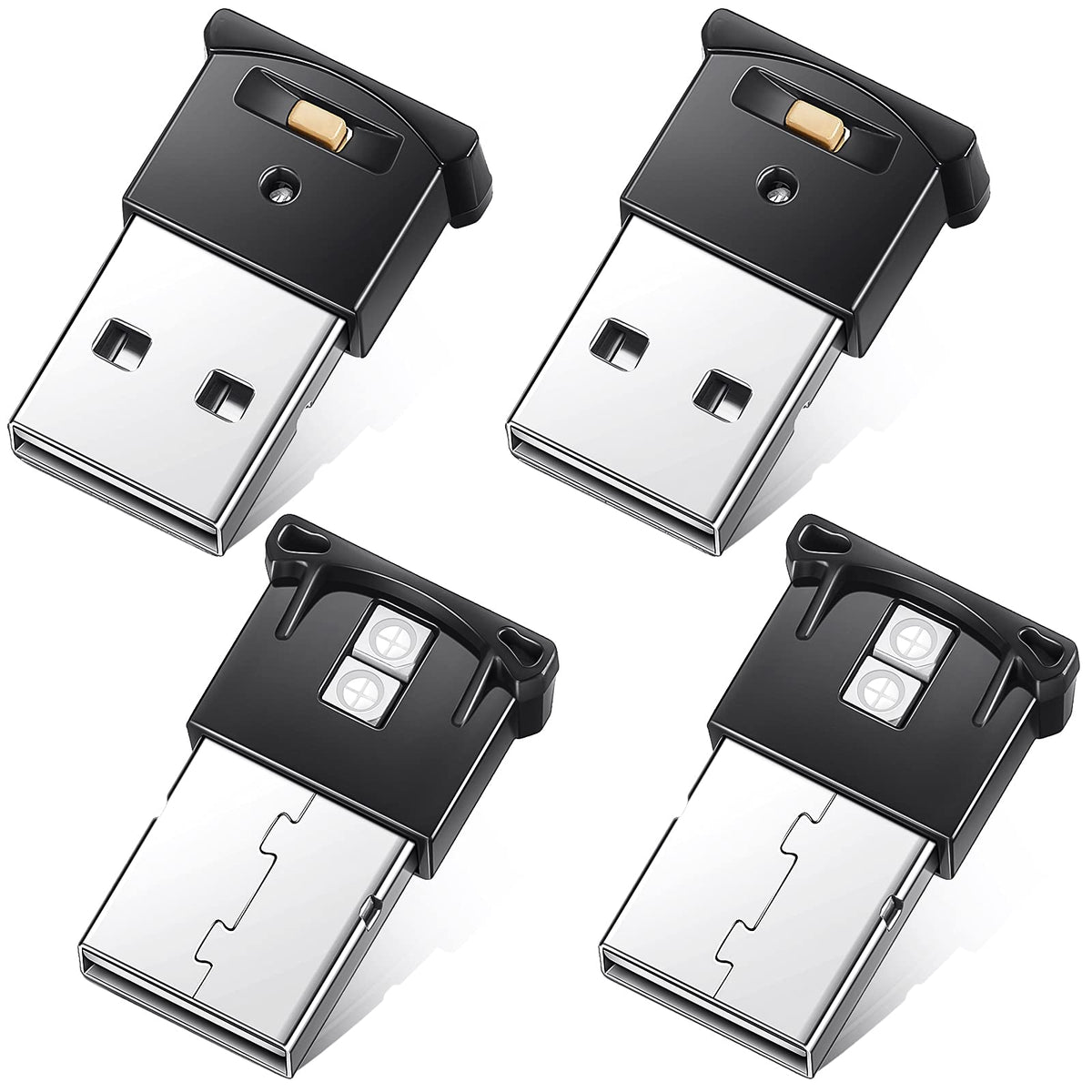 Frienda 4 Pieces Mini Usb Led Light, Rgb Car Led Interior Lighting Dc 5V Smart Usb Led Atmosphere Light, Laptop Keyboard Light H