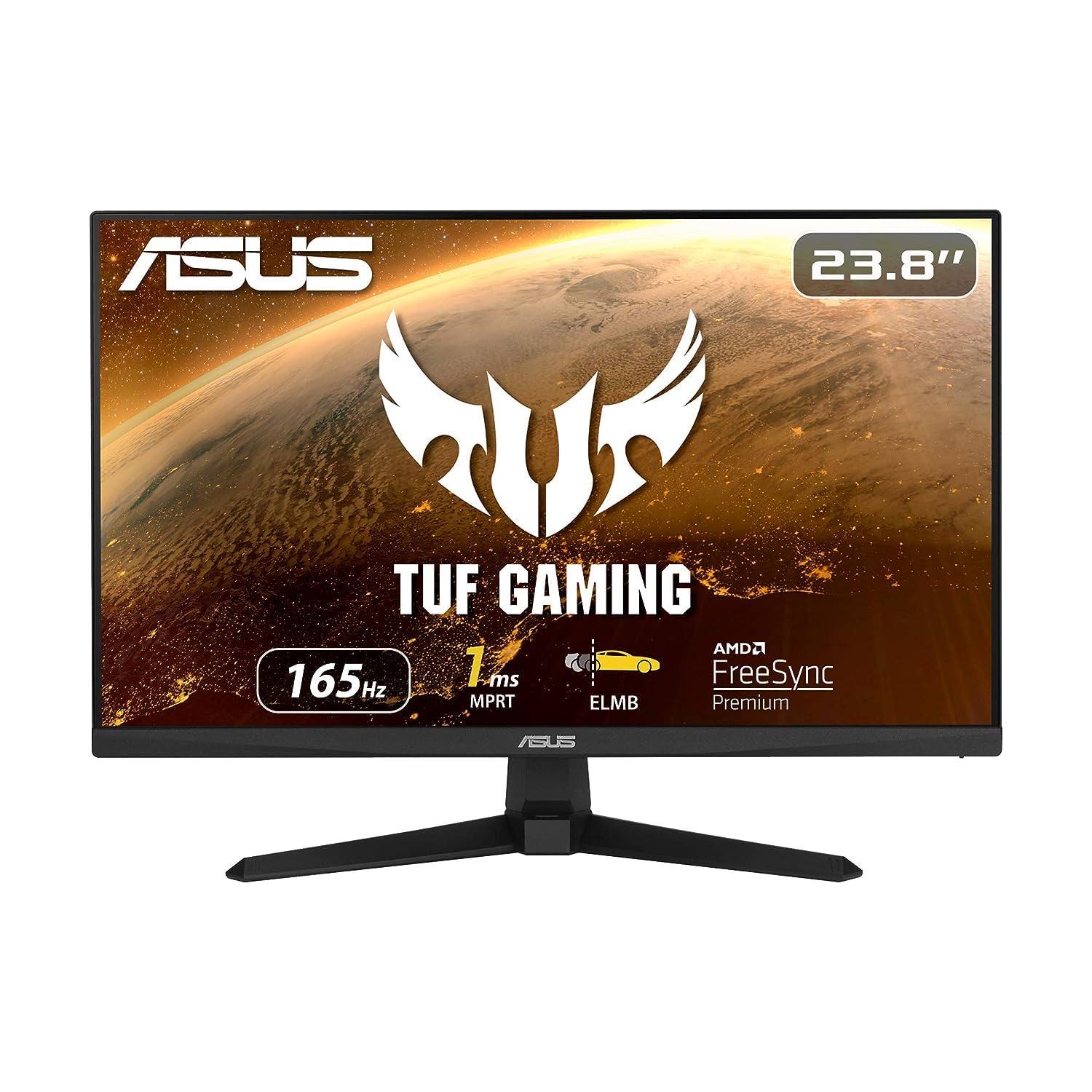 ASUS TUF Gaming 23.8    1080P Monitor (VG249Q1A) - Full HD, IPS, 165Hz (Supports 144Hz), 1ms, Extreme Low Motion Blur, Speaker, 