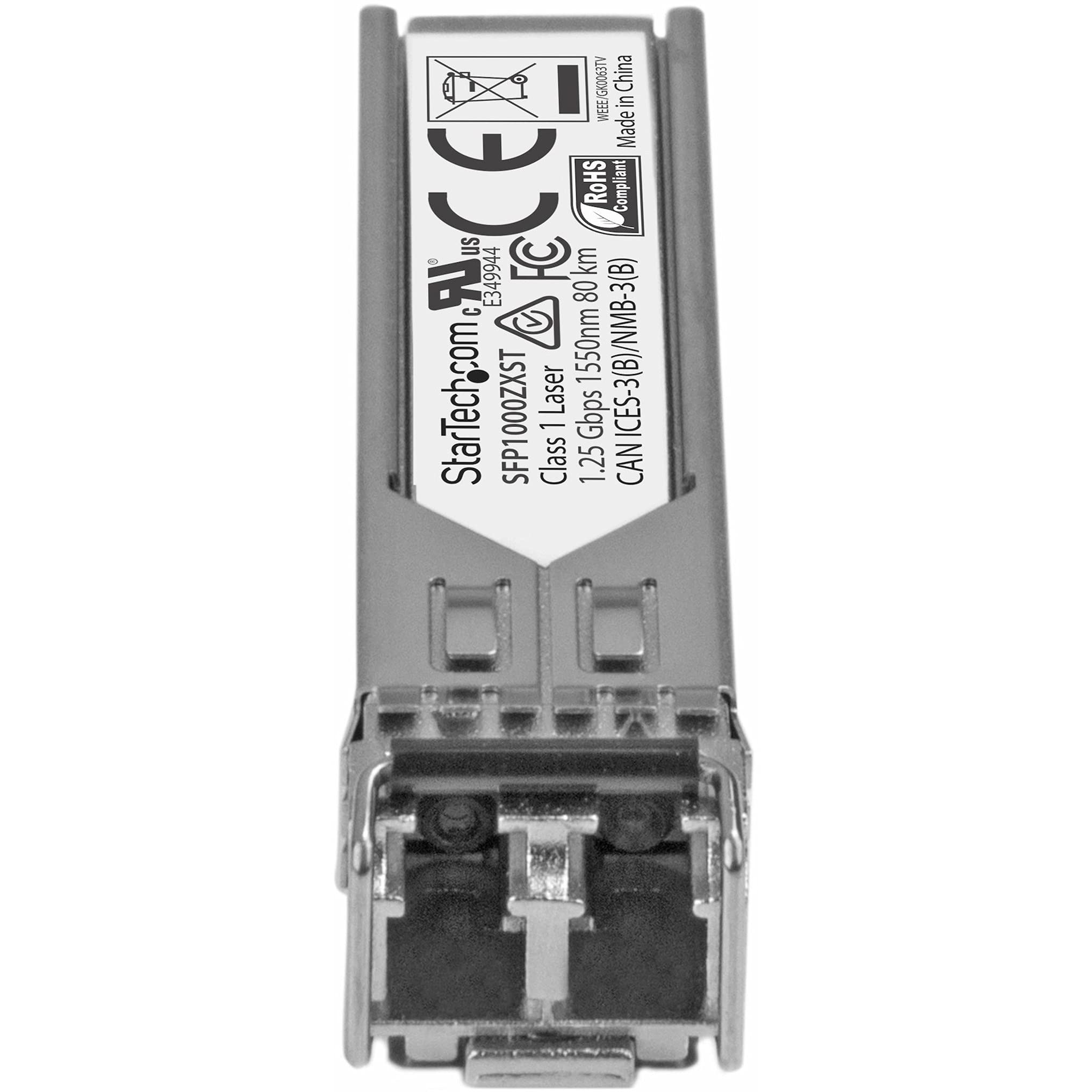 Startech.Com Msa Uncoded Compatible Sfp Module - 1000Base-Zx - 1Gbe Single Mode Fiber (Smf) Optic Transceiver - 1Ge Gigabit Ethe